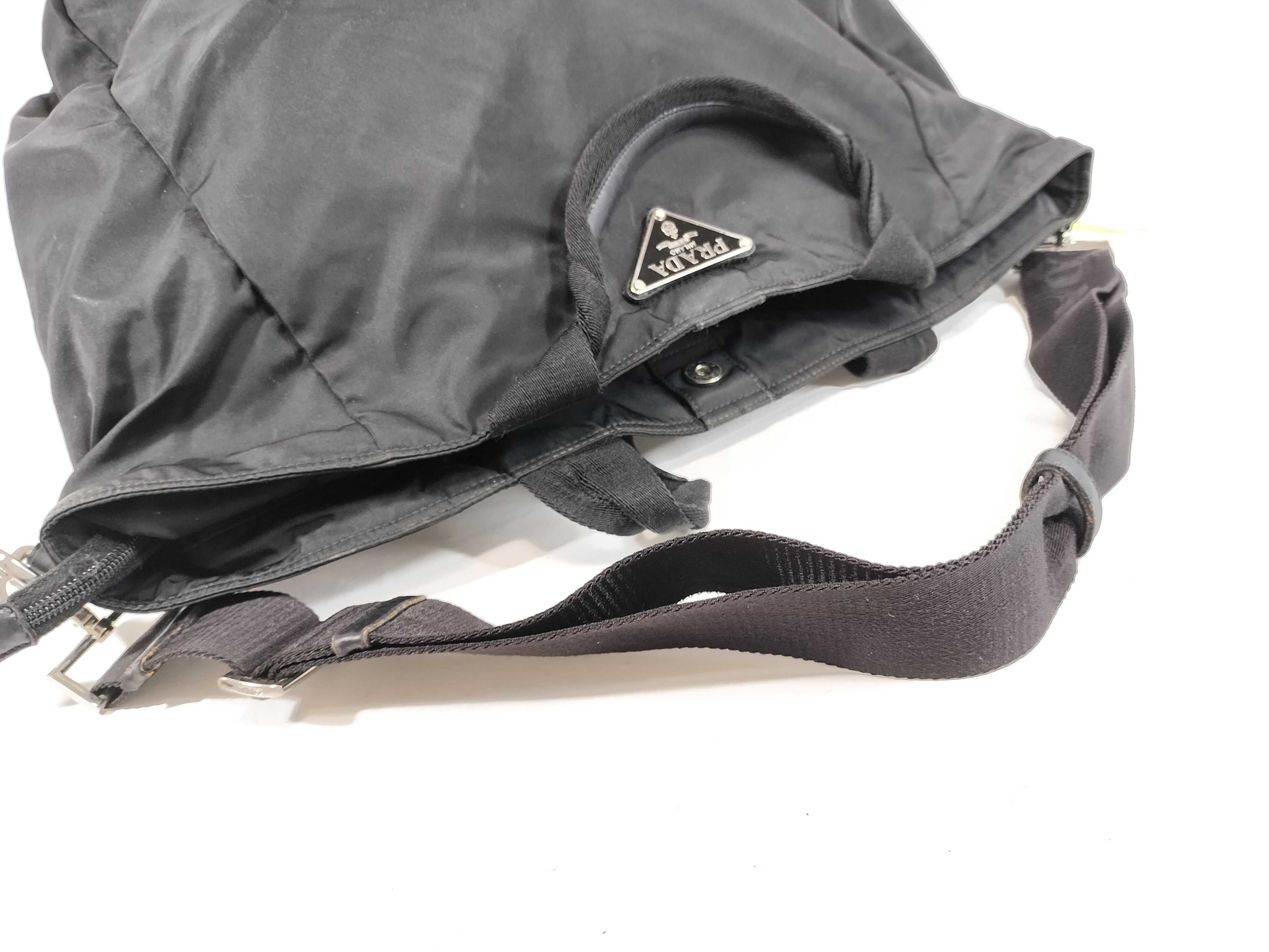 Nylon 2-Way Black Handbag — view 5