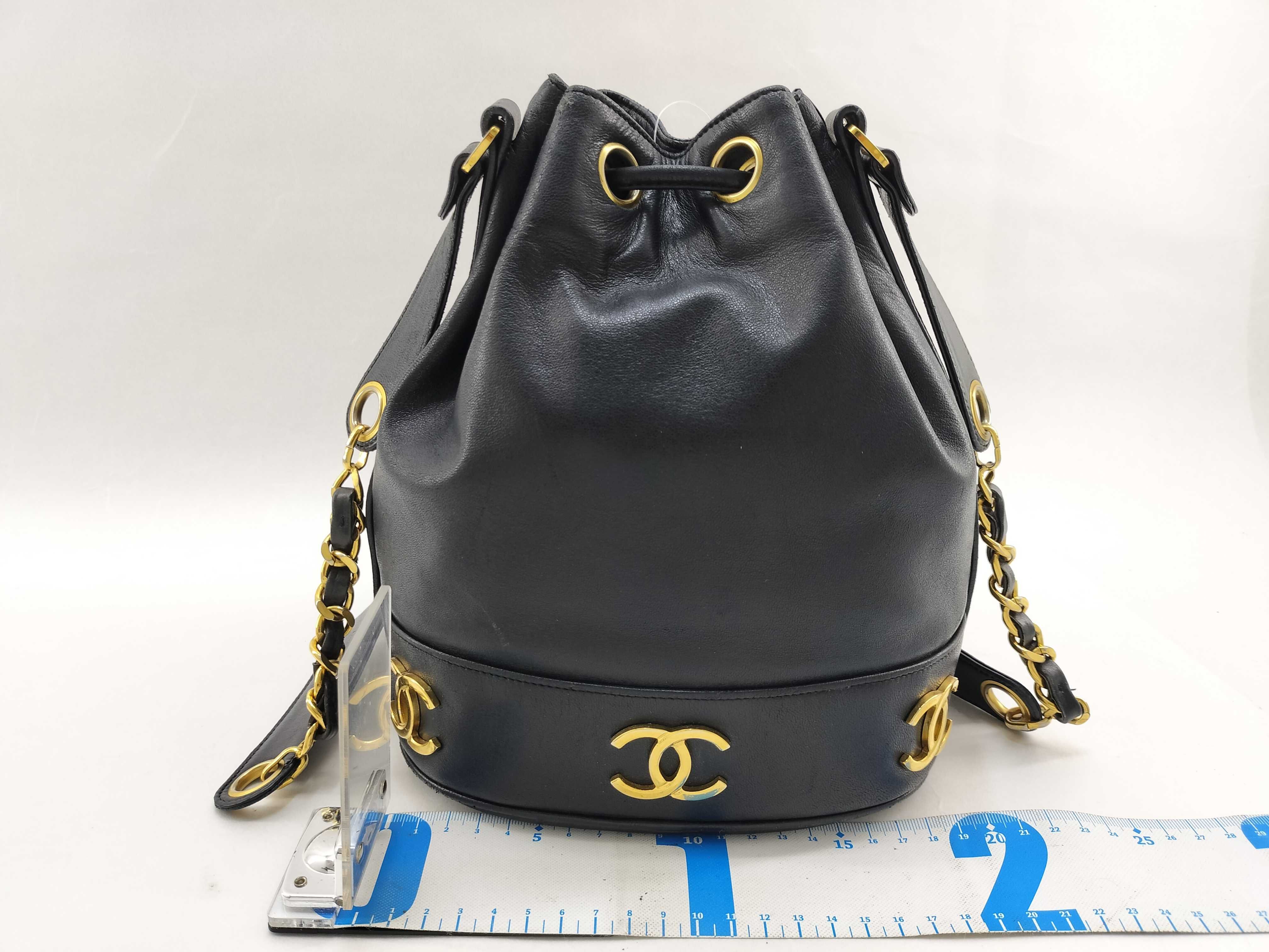 Lambskin Coco Ball Old Drawstring Shoulder Bag — view 2