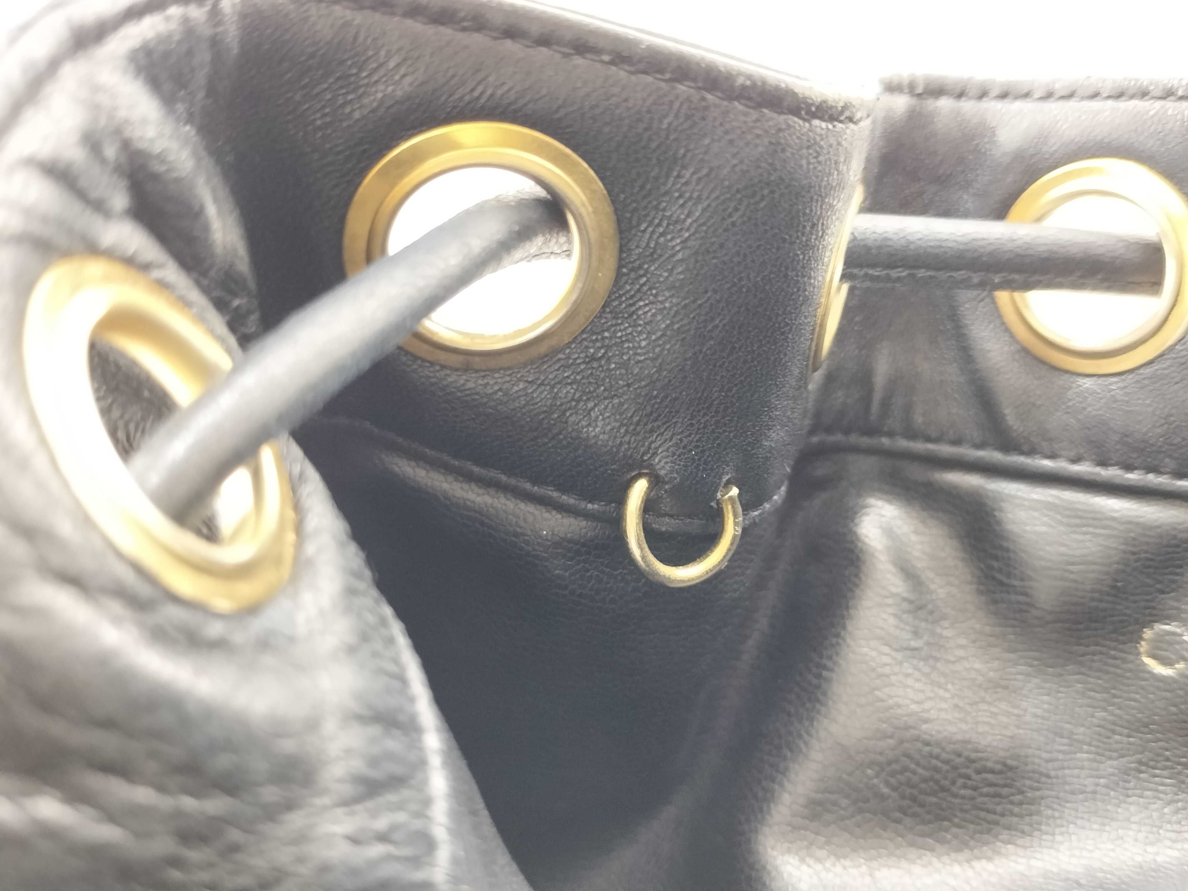 Lambskin Coco Ball Old Drawstring Shoulder Bag — view 13
