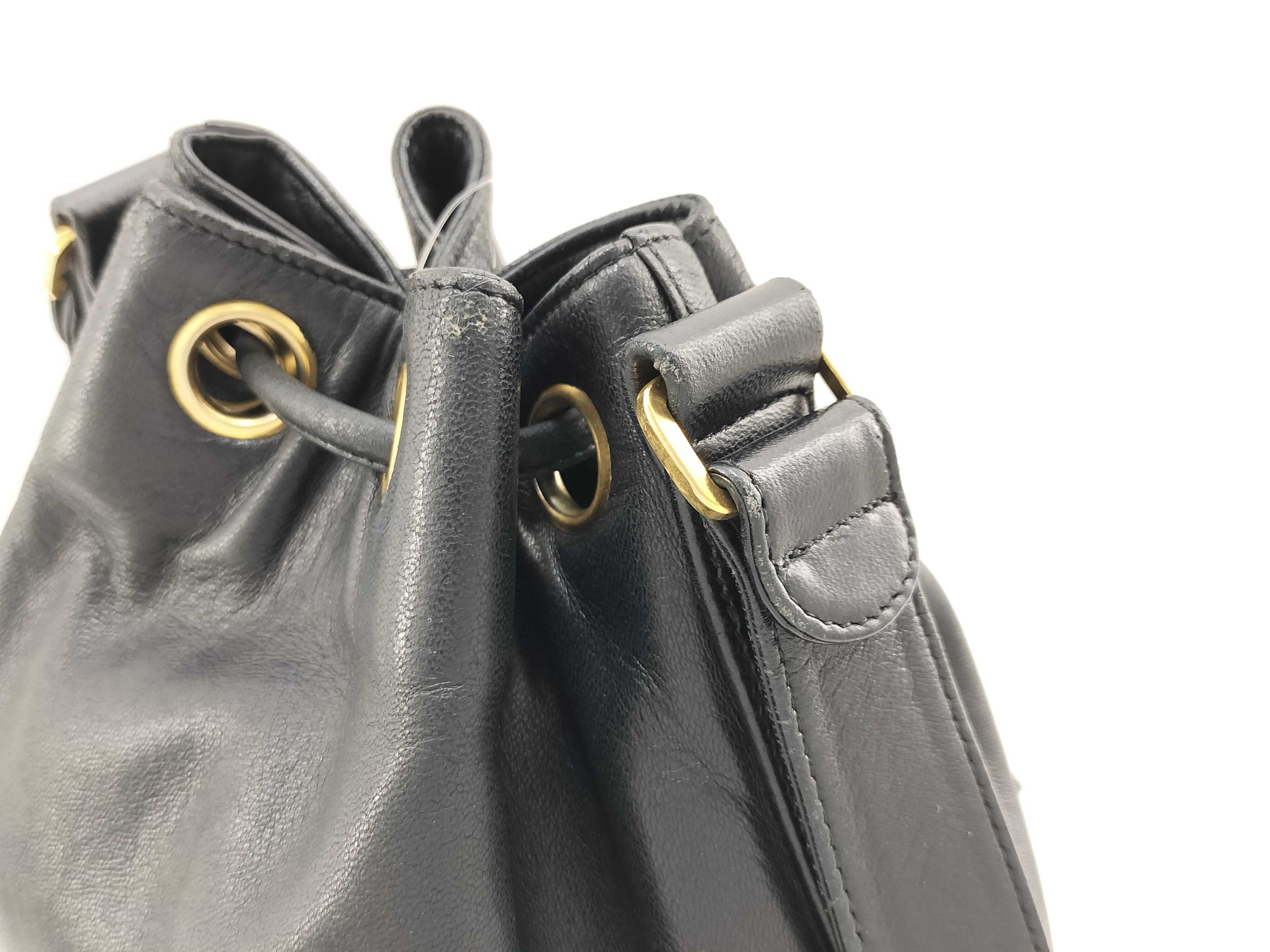 Lambskin Coco Ball Old Drawstring Shoulder Bag — view 3