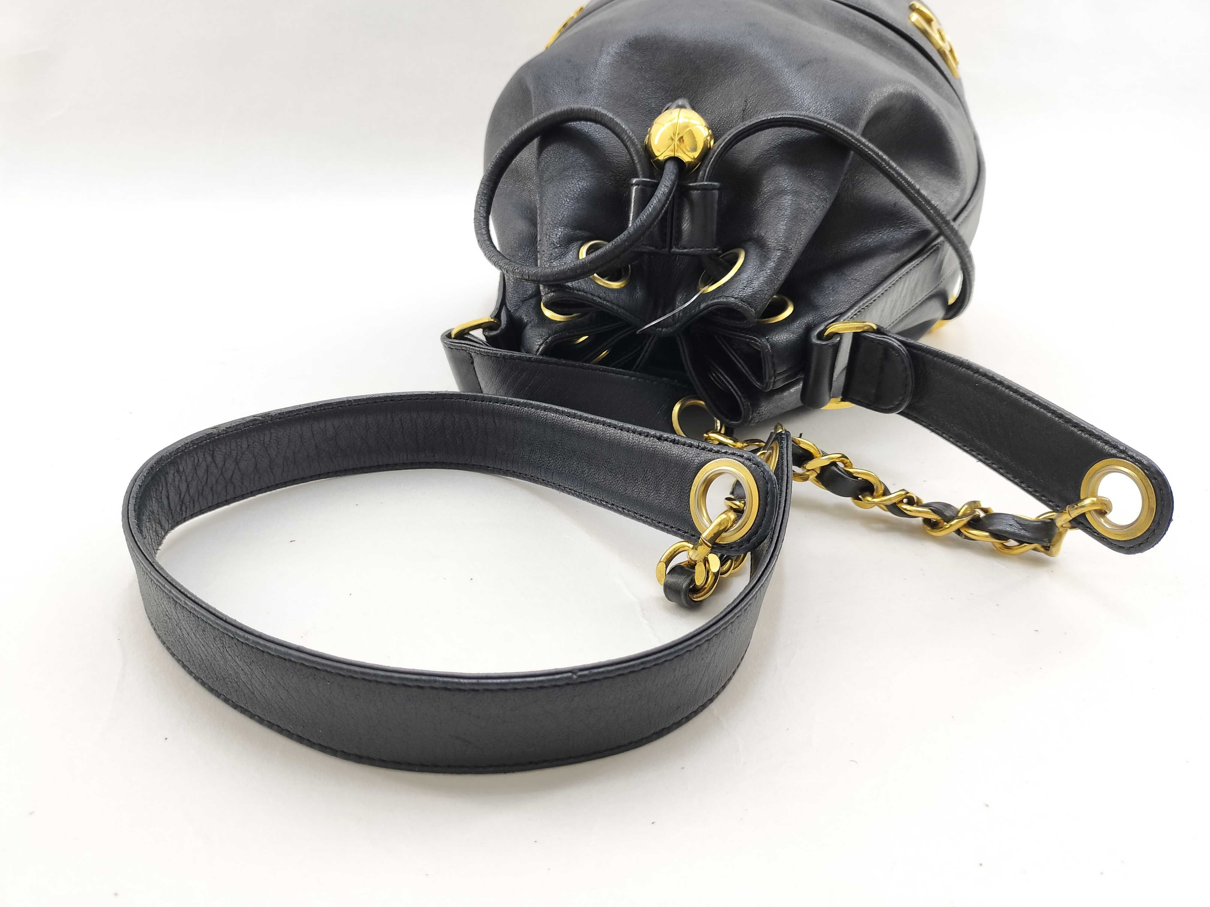 Lambskin Coco Ball Old Drawstring Shoulder Bag — view 9