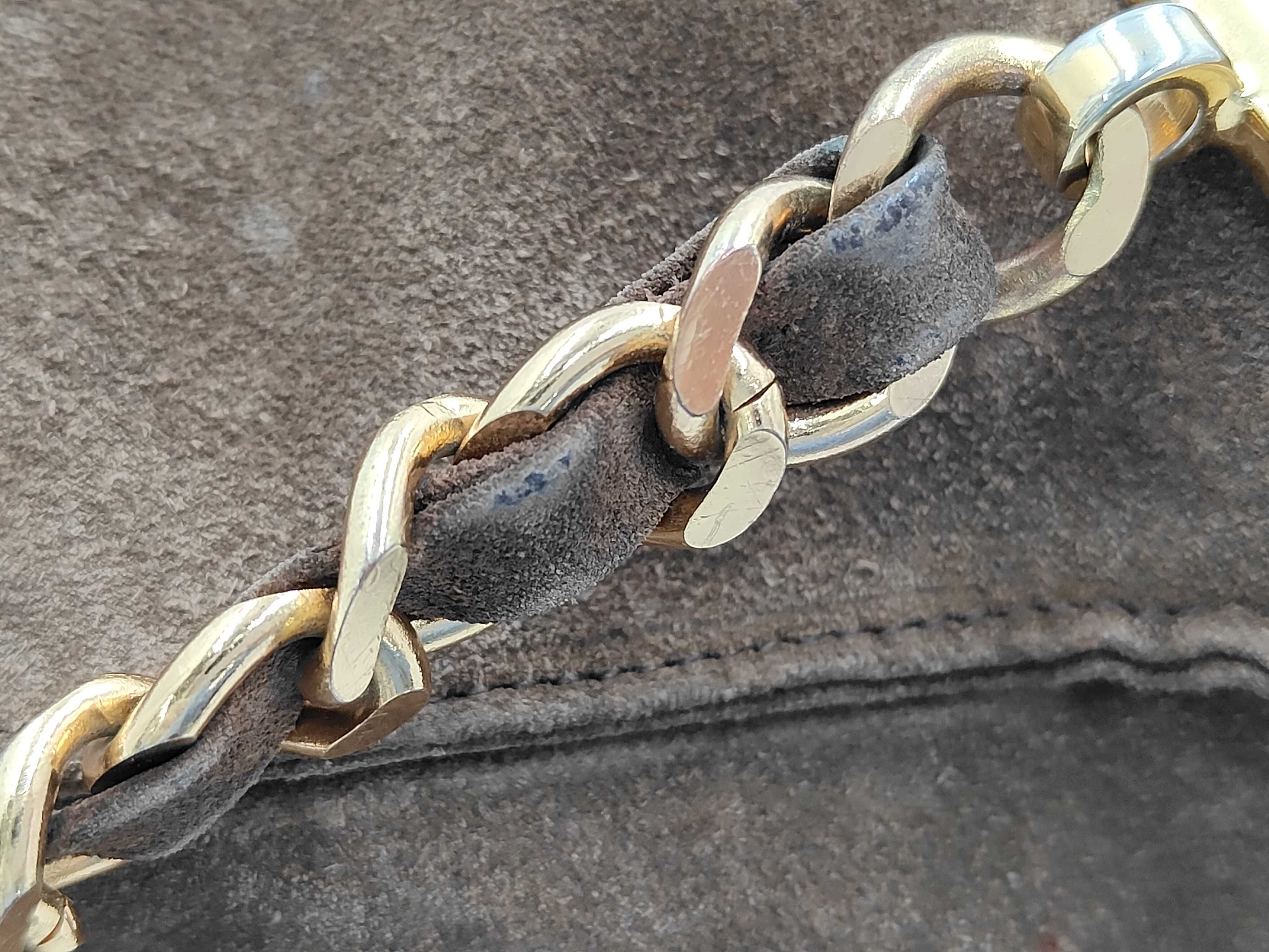 Coco Mark Backpack, Suede, Brown, Series 1 Backpack — view 9