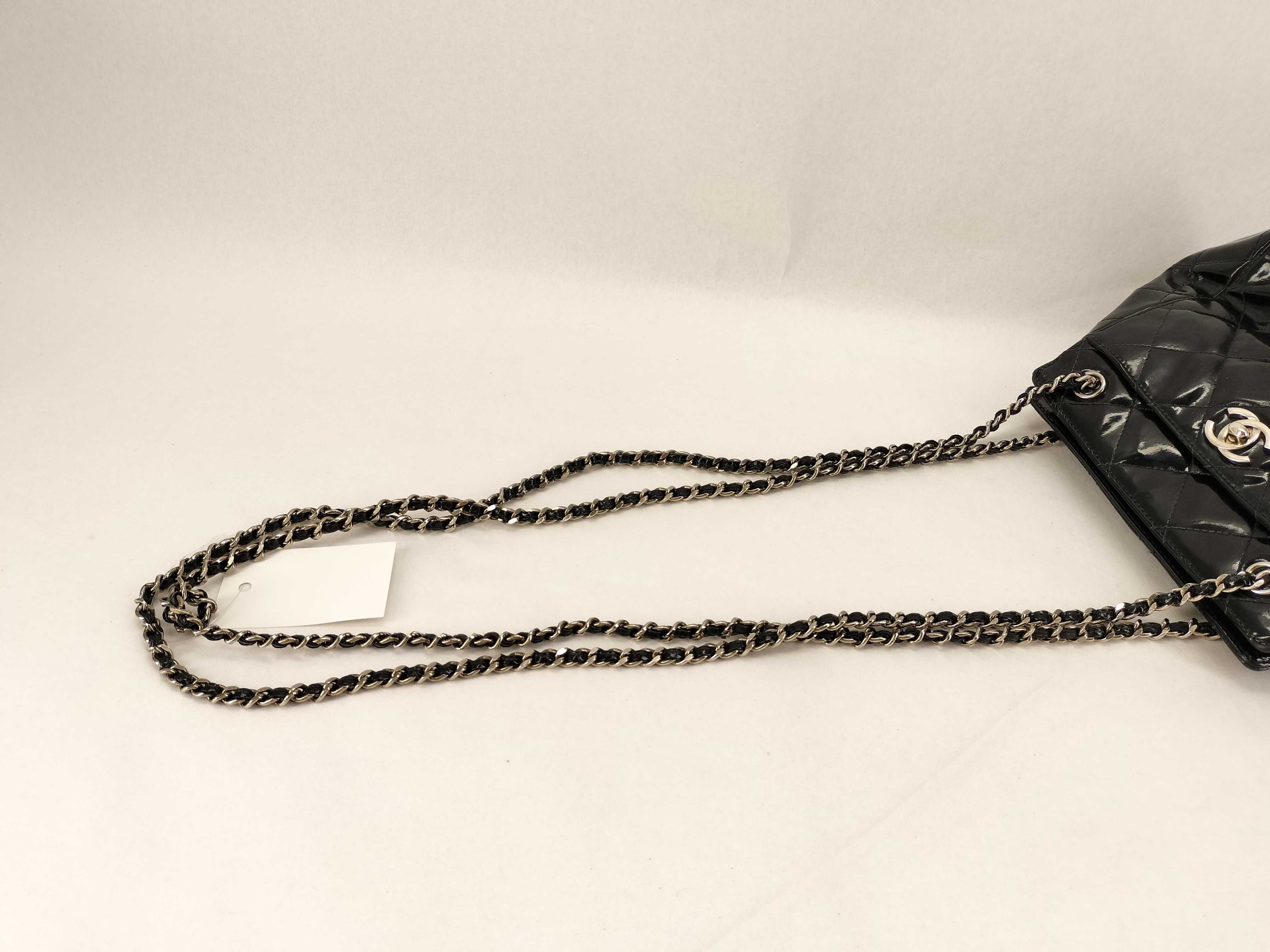Enamel Coco Mark Chain Shoulder Bag — view 3