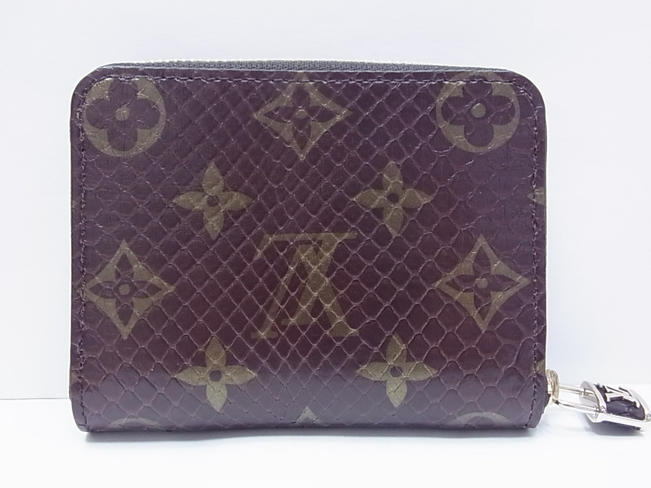 Zippy Coin Purse, Exotic Python, Unused — view 4