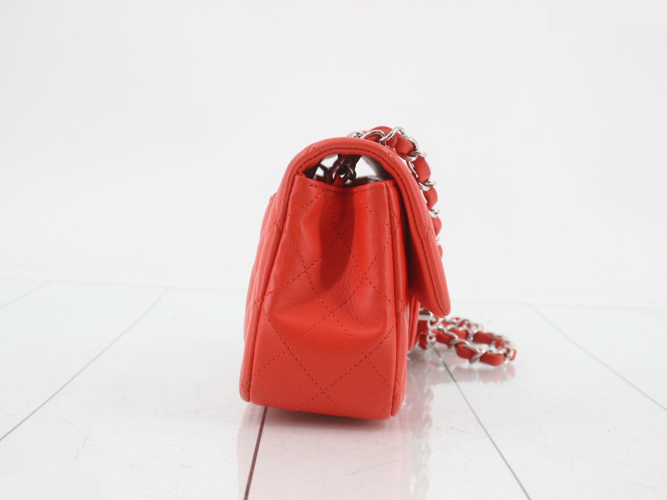 Lambskin Mini Matelassé Chain Shoulder Bag — view 4