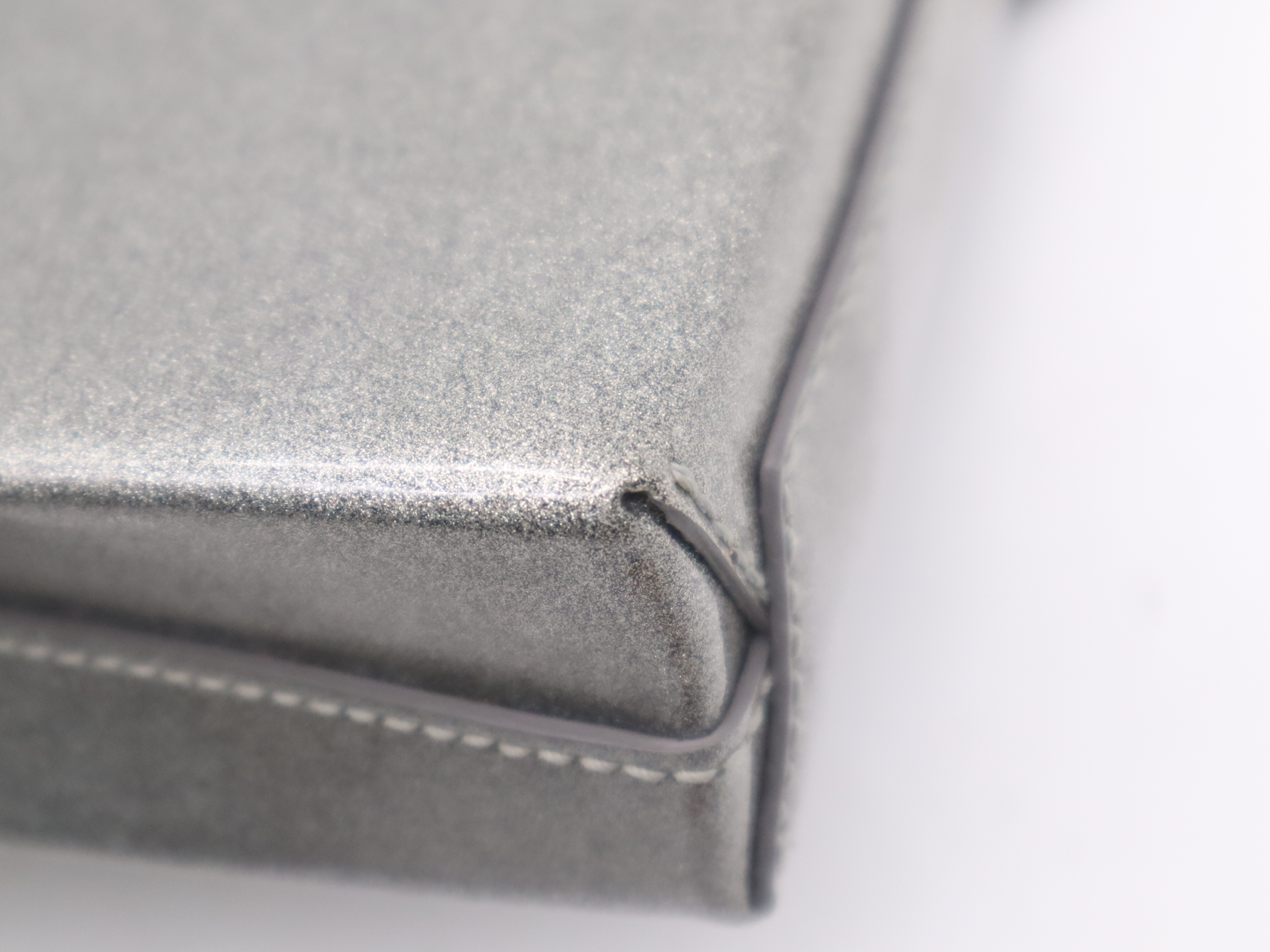 PVC Phone Holder Bag, Silver, Shoulder Bag — view 9