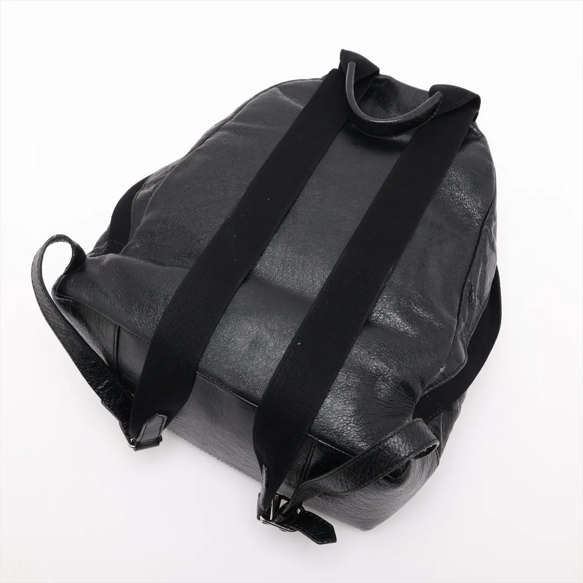 409010 Leather Backpack/Rucksack Black — view 5