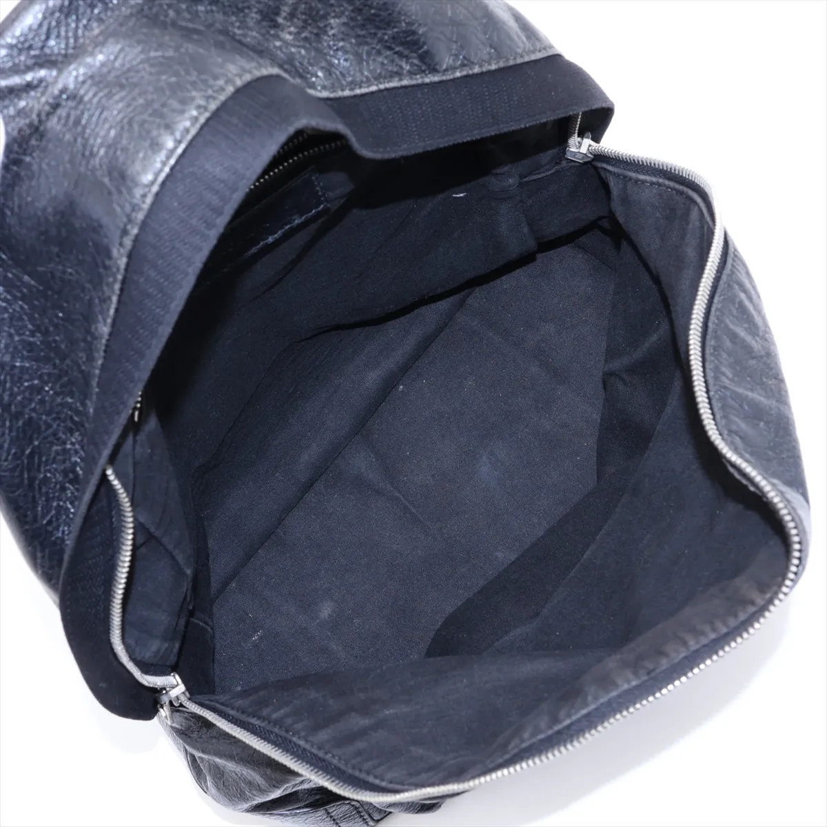 409010 Leather Backpack/Rucksack Black — view 7
