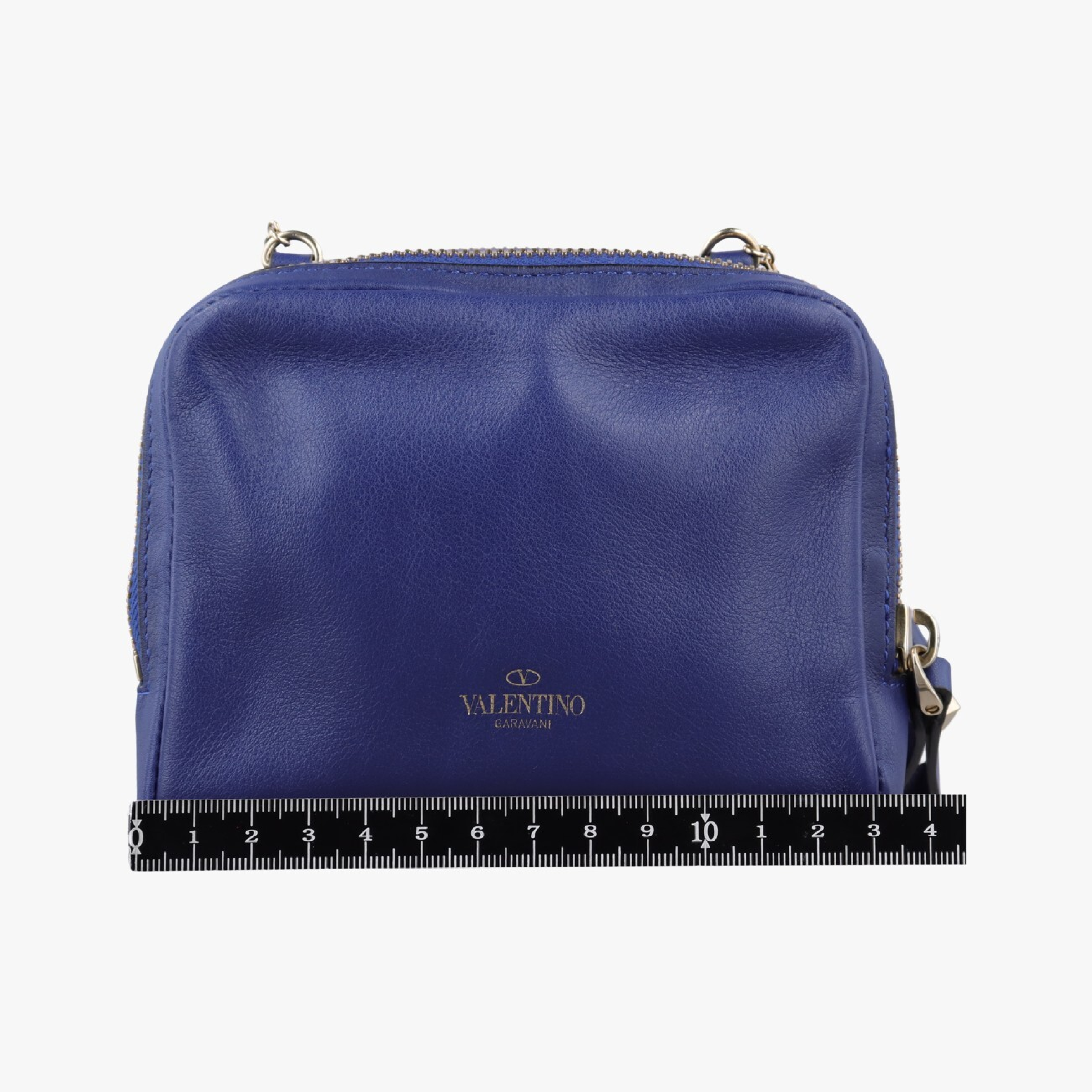 Rockstud Blue Leather TVF 080VIT3 Shoulder Bag — view 2