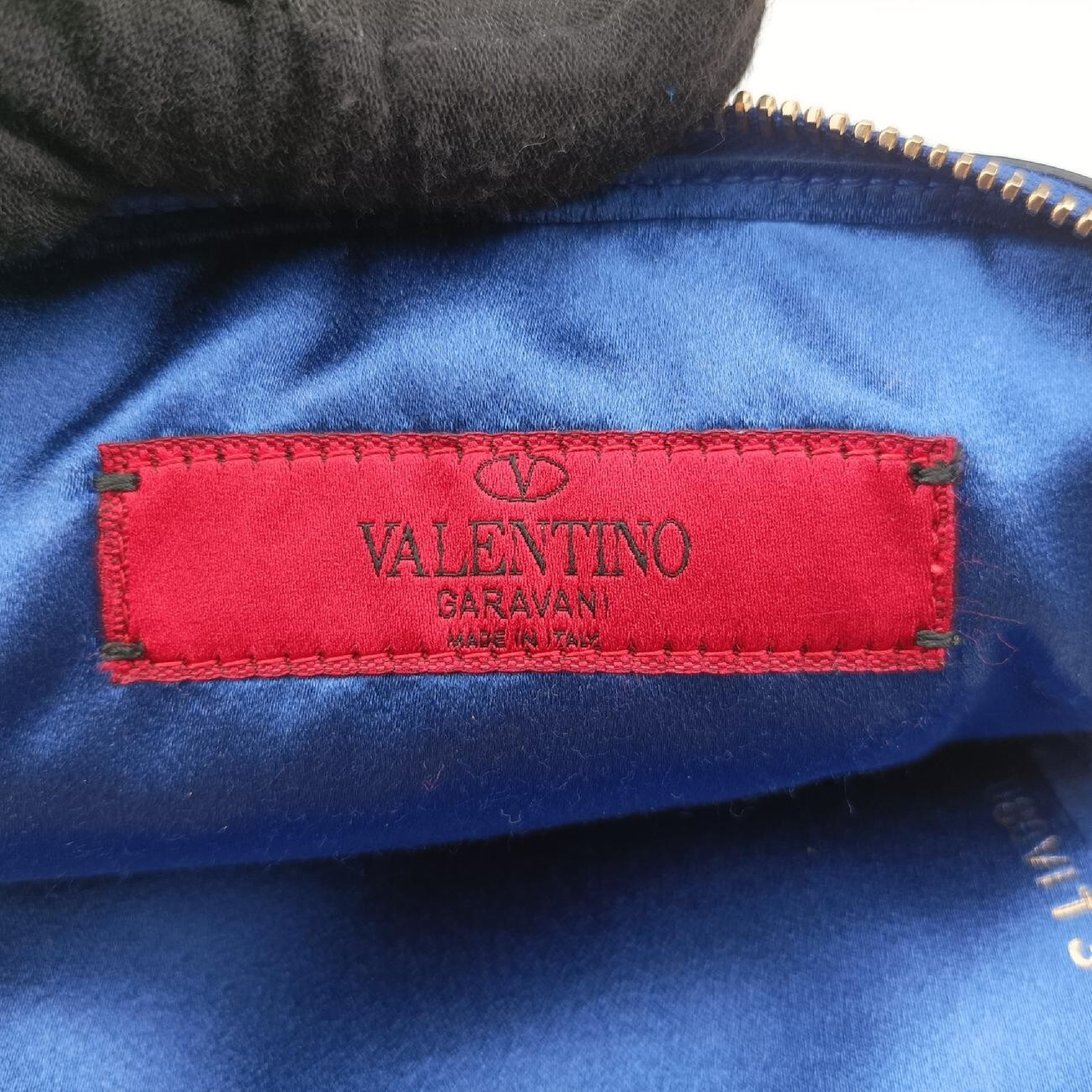 Rockstud Blue Leather TVF 080VIT3 Shoulder Bag — view 7