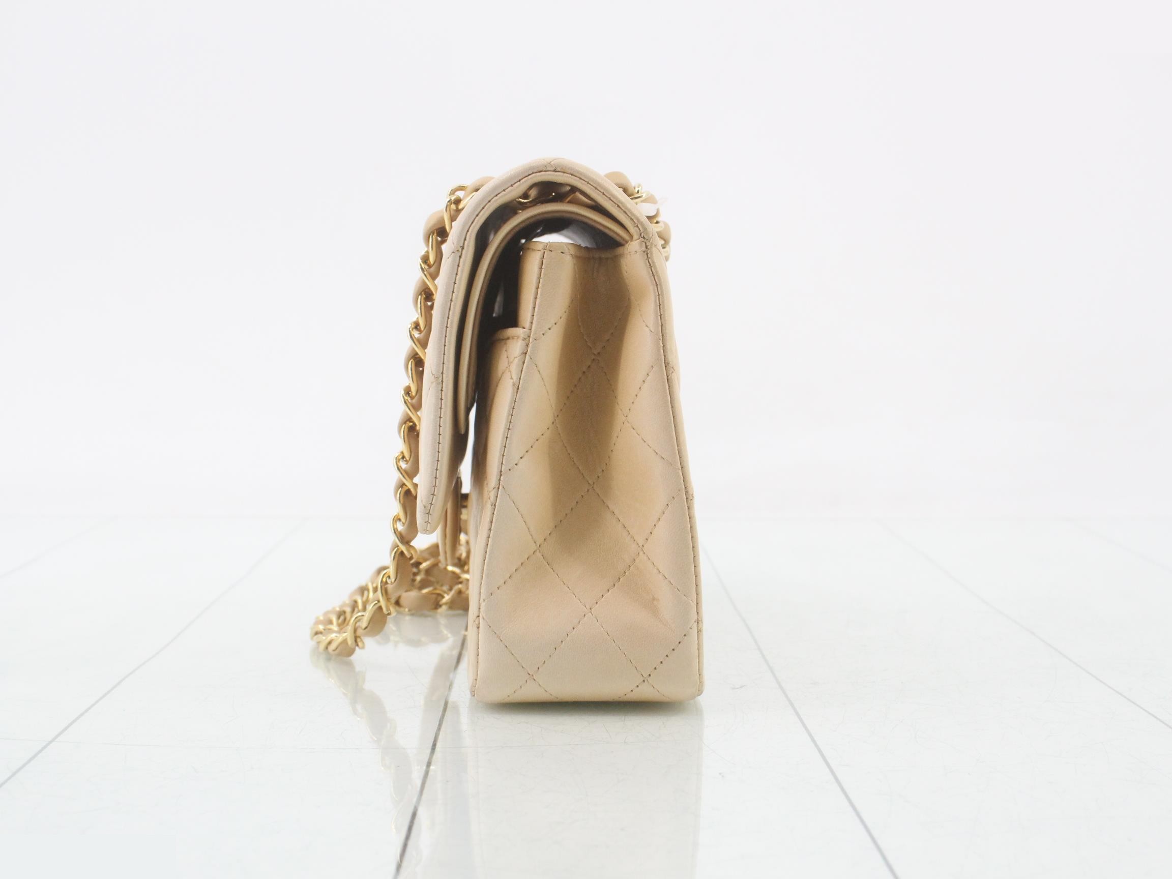 Double flap 25 lambskin chain shoulder bag, item number 7 — view 3