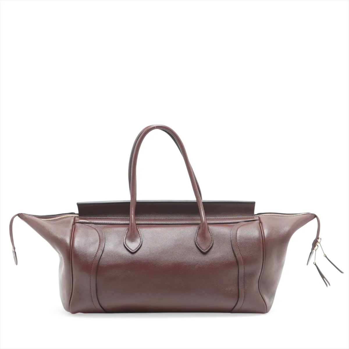 Big Luggage Leather 2-Way Handbag, Brown — view 2