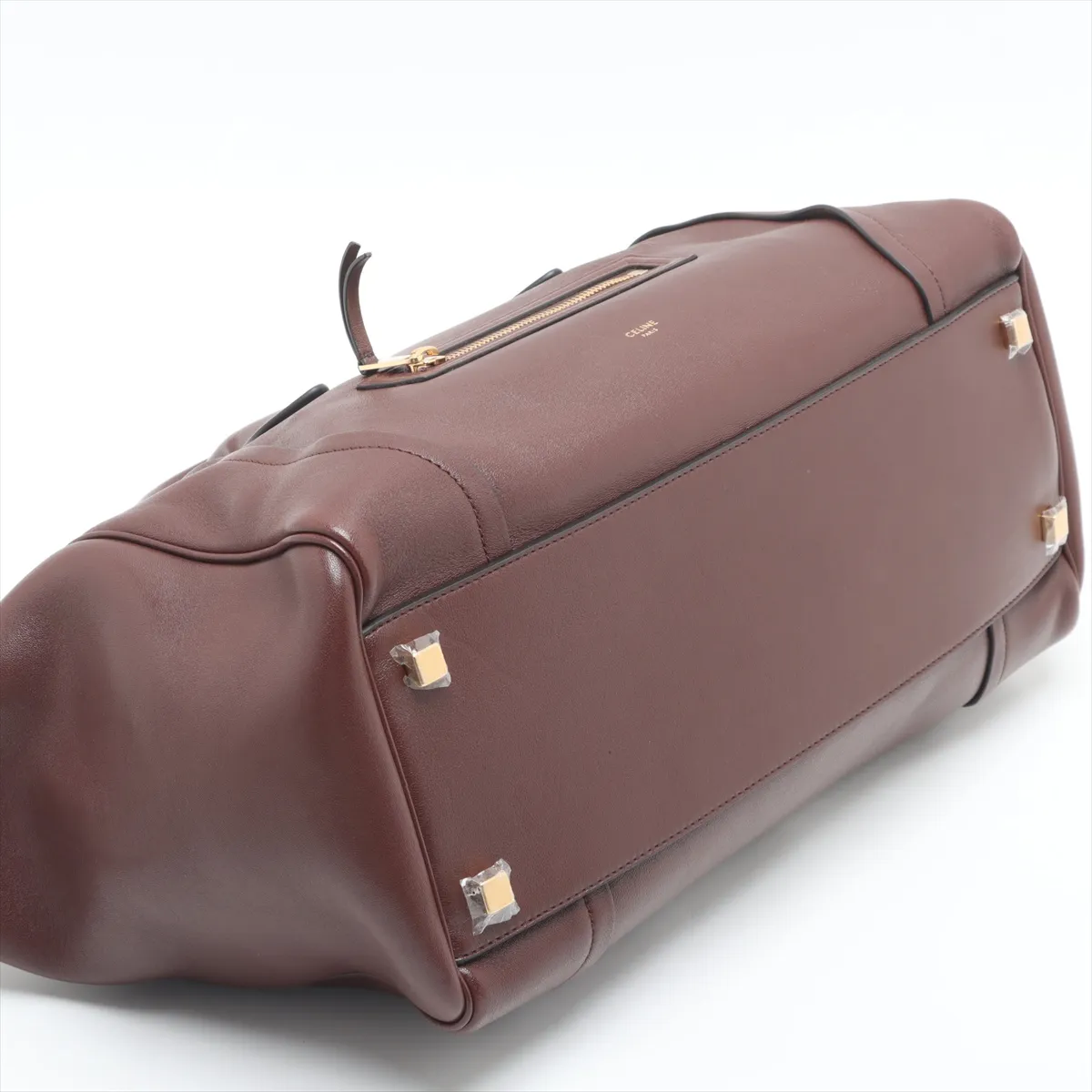 Big Luggage Leather 2-Way Handbag, Brown — view 4