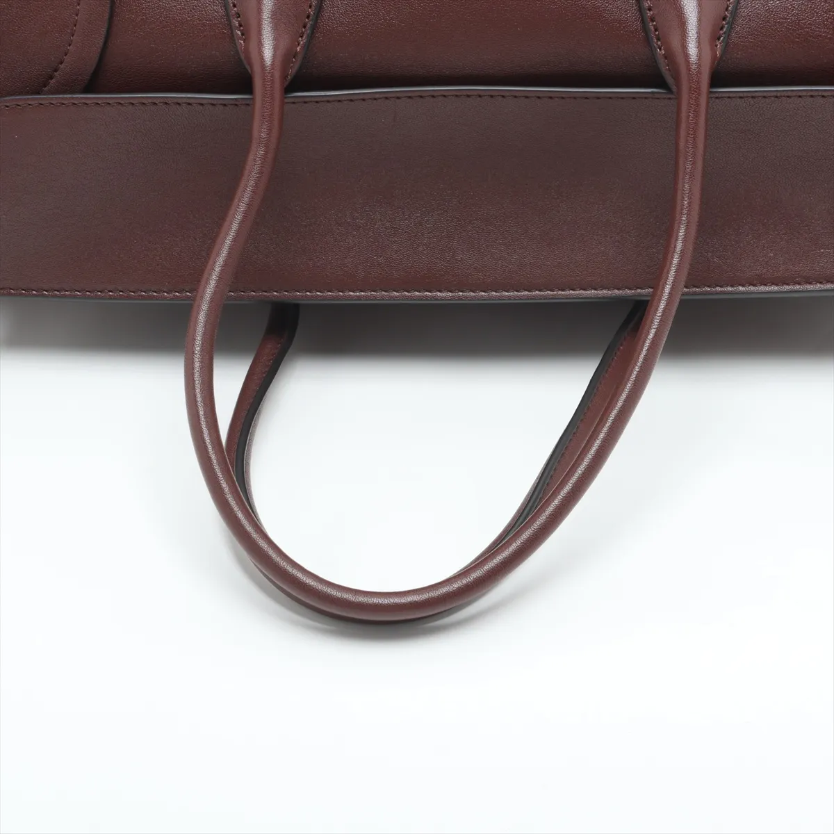 Big Luggage Leather 2-Way Handbag, Brown — view 5