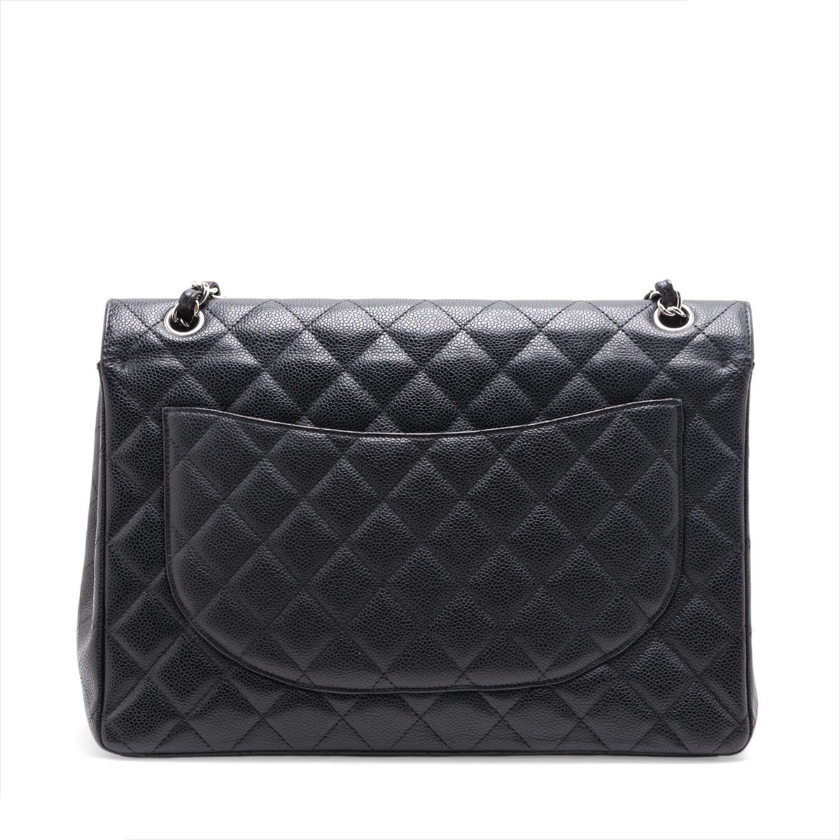 Large Matelassé 34 Maxi Caviar Skin Double Flap Double Chain — view 2