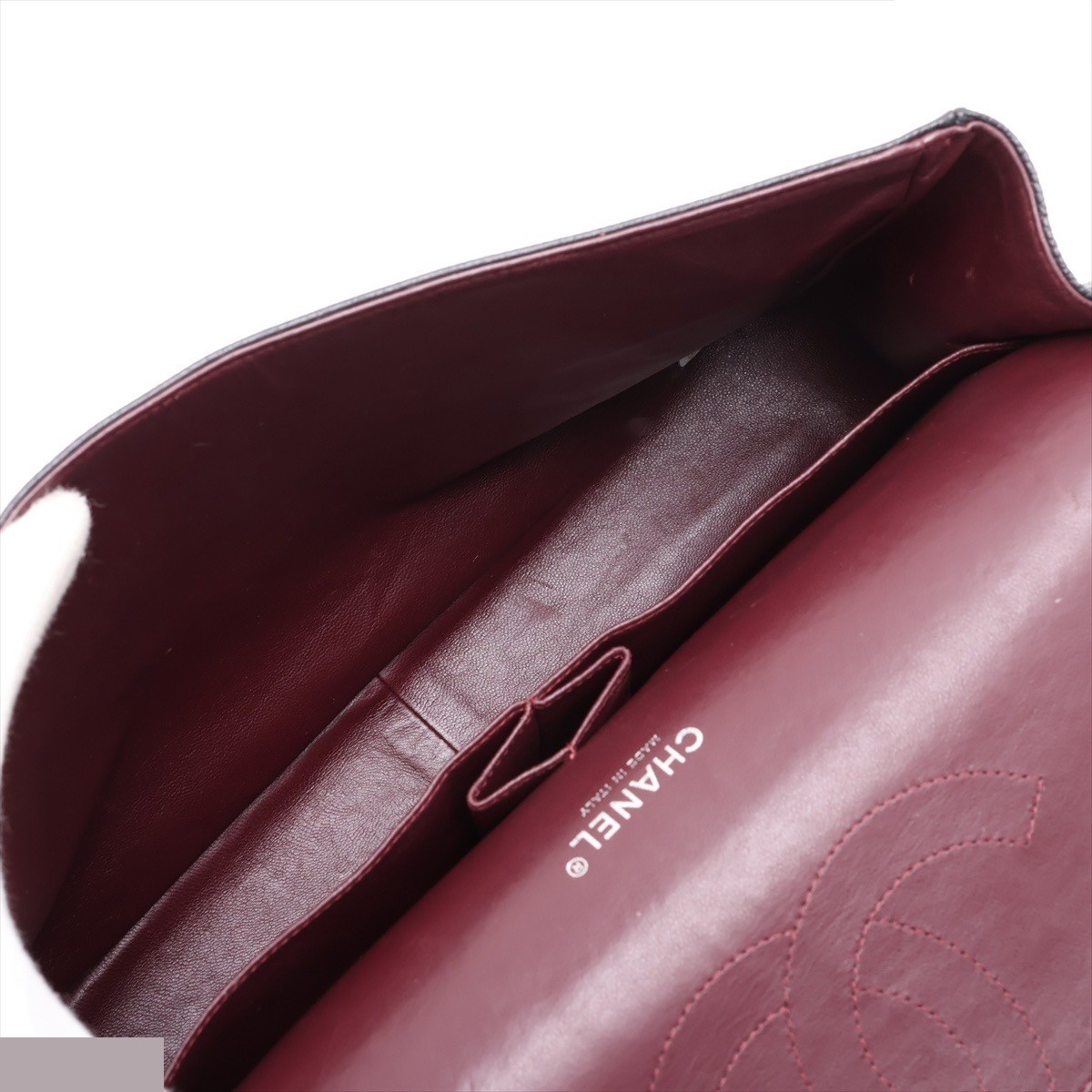 Large Matelassé 34 Maxi Caviar Skin Double Flap Double Chain — view 7