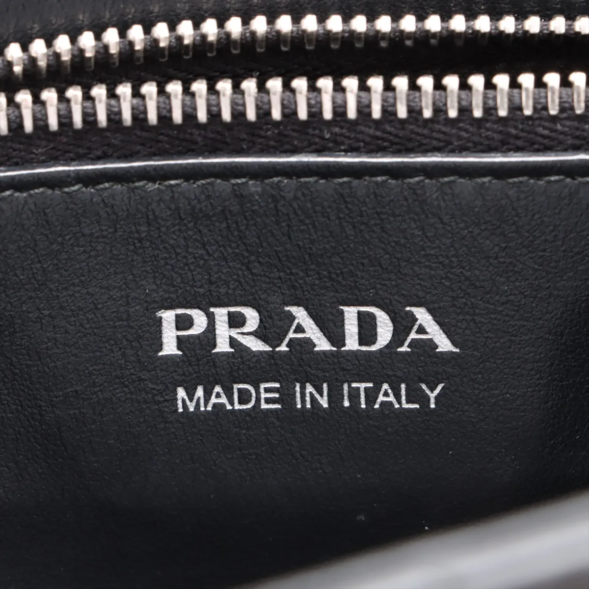 Diagram Leather 2WAY Handbag Black 1BA165 — view 11