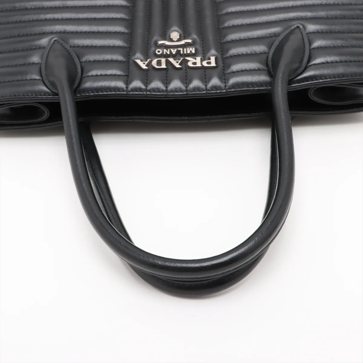 Diagram Leather 2WAY Handbag Black 1BA165 — view 5