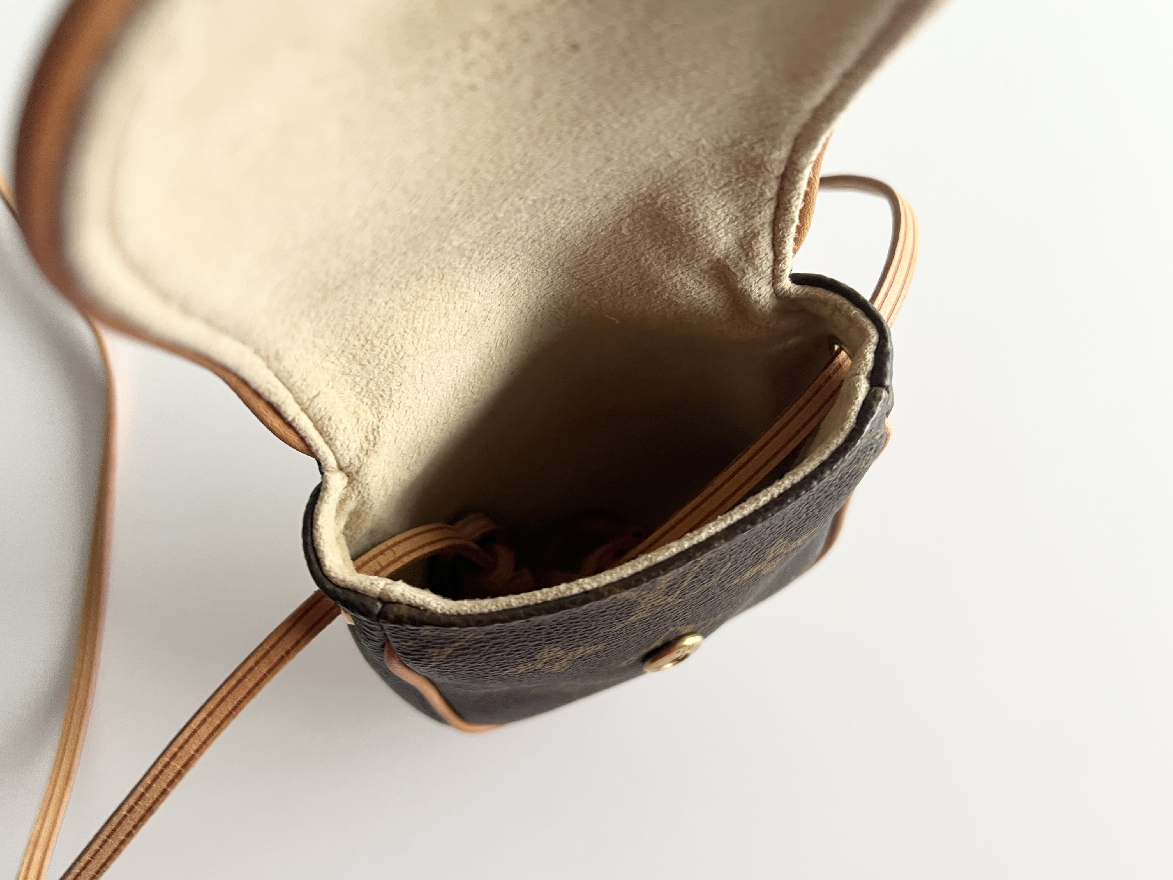 Monogram Pochette Cancun Leather Shoulder Bag — view 4