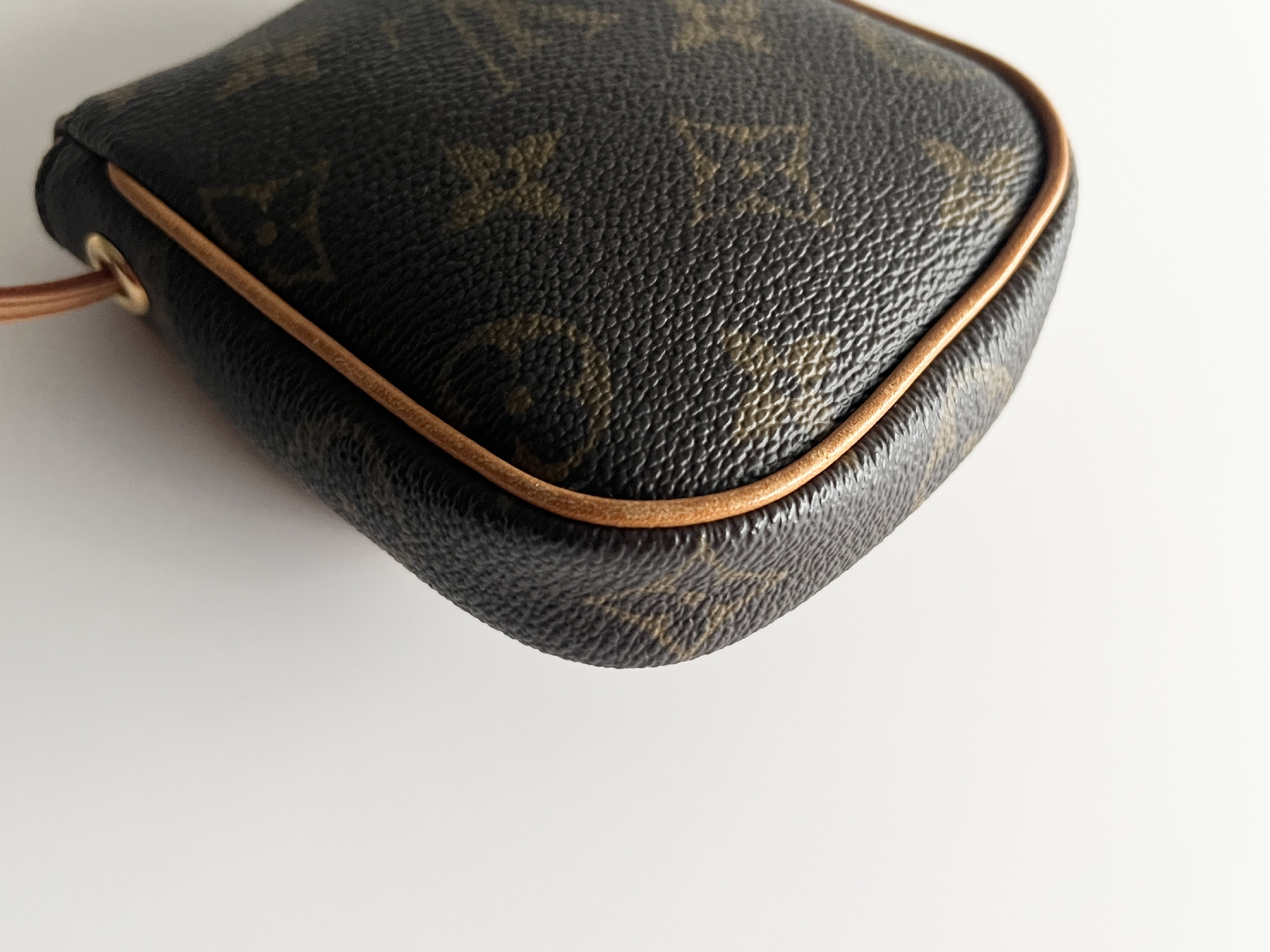 Monogram Pochette Cancun Leather Shoulder Bag — view 9