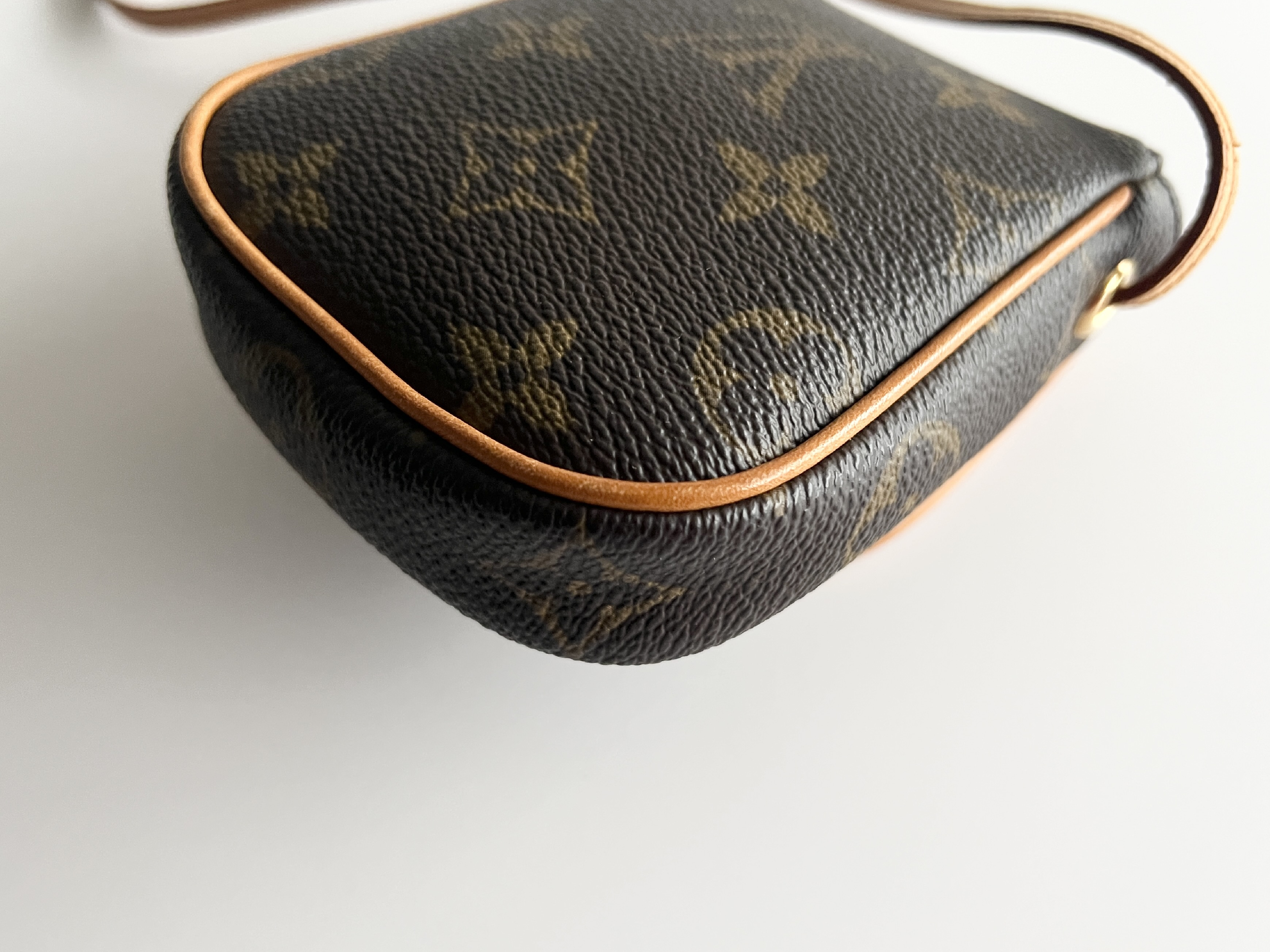 Monogram Pochette Cancun Leather Shoulder Bag — view 10