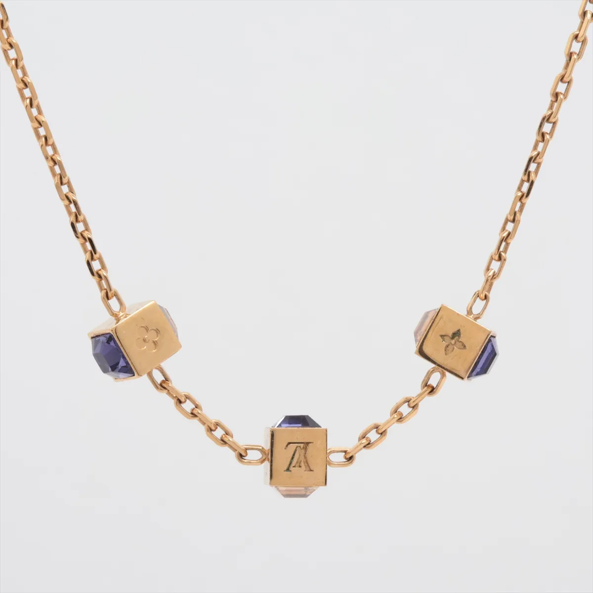 M65096 Collier Gamble OB1104 Necklace GP x Rhinestone Gold — view 2