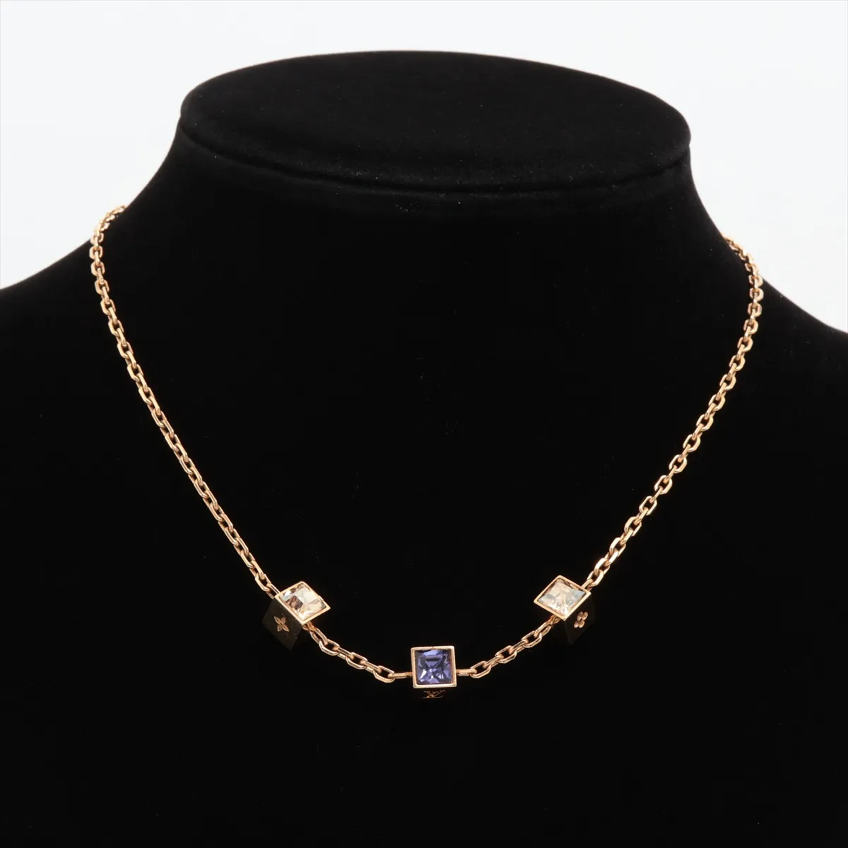 M65096 Collier Gamble OB1104 Necklace GP x Rhinestone Gold — view 5