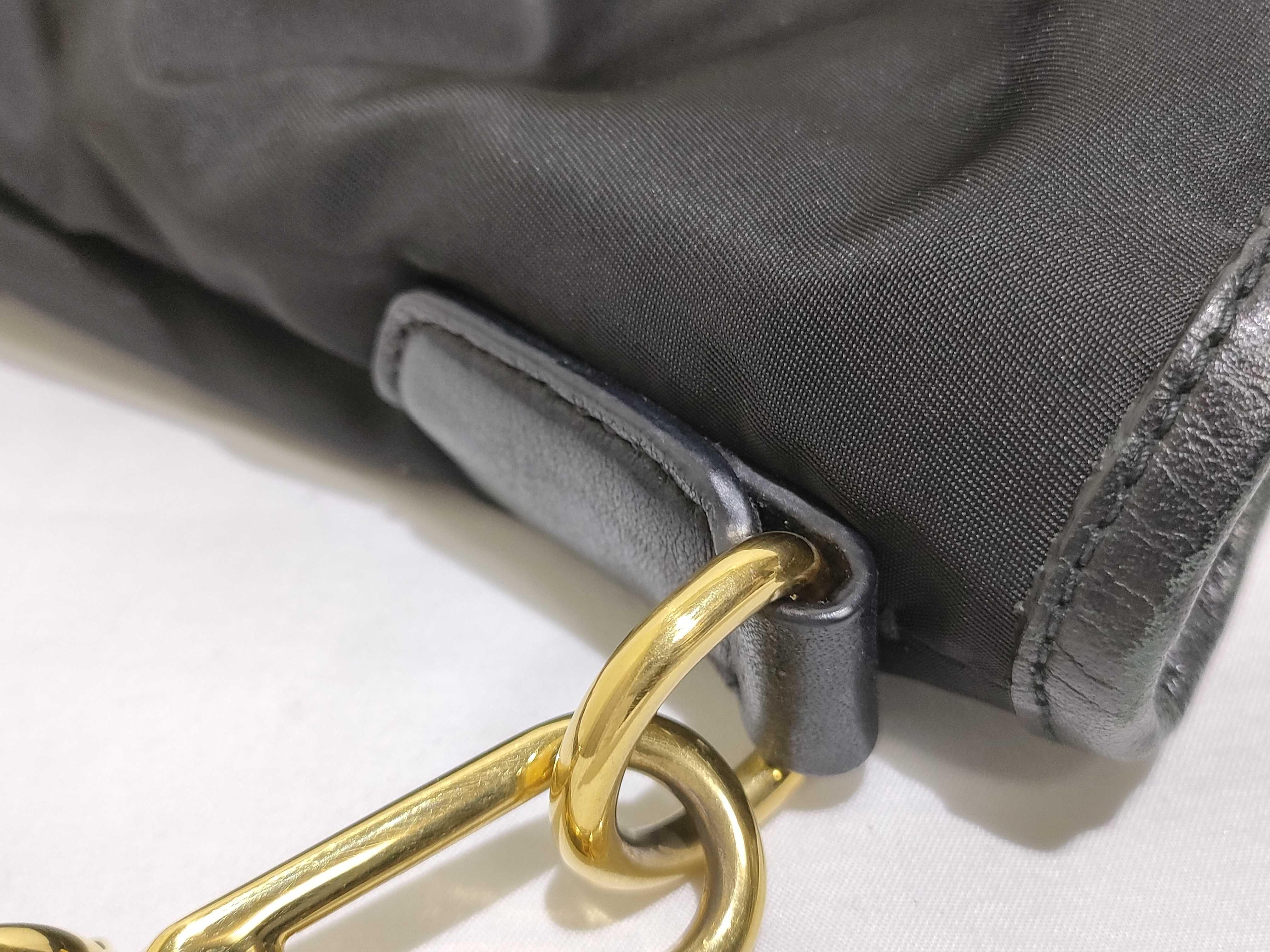 Nylon Prada Tessuto Nylon x Leather 2-Way Handbag Black BN1826 Handbag — view 13