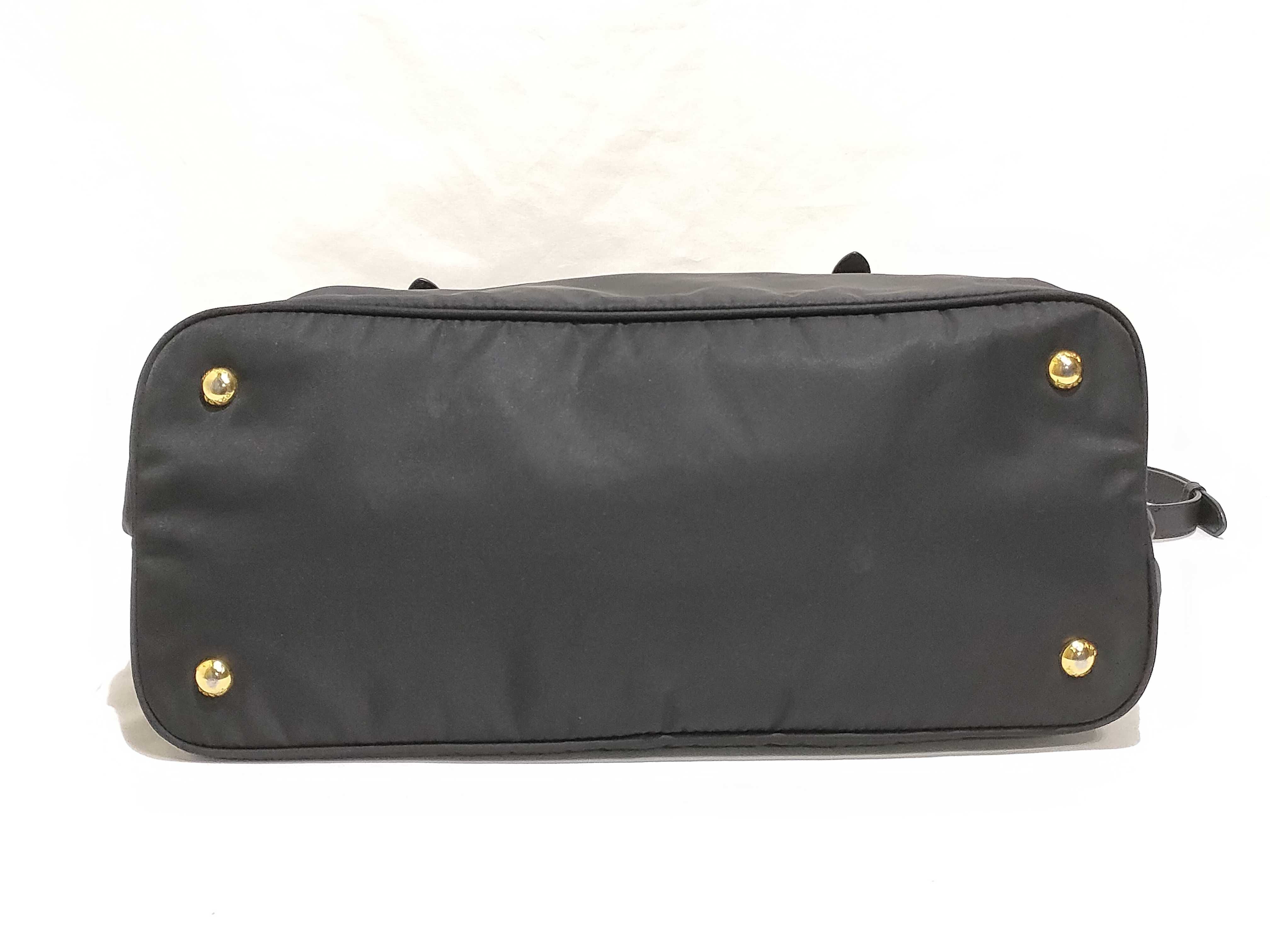 Nylon Prada Tessuto Nylon x Leather 2-Way Handbag Black BN1826 Handbag — view 7