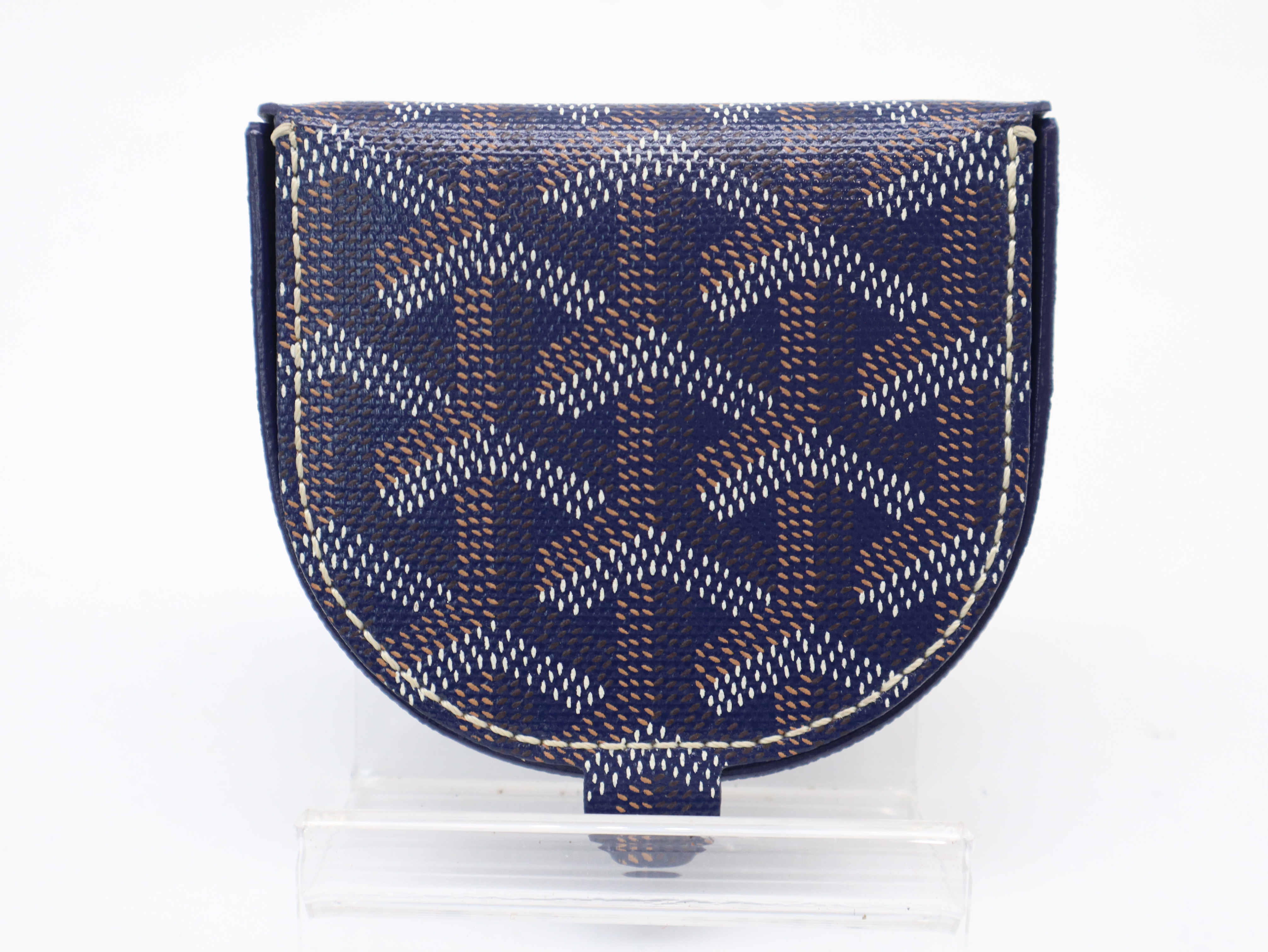 Raspail Coin Case, Navy, with Box — view 2