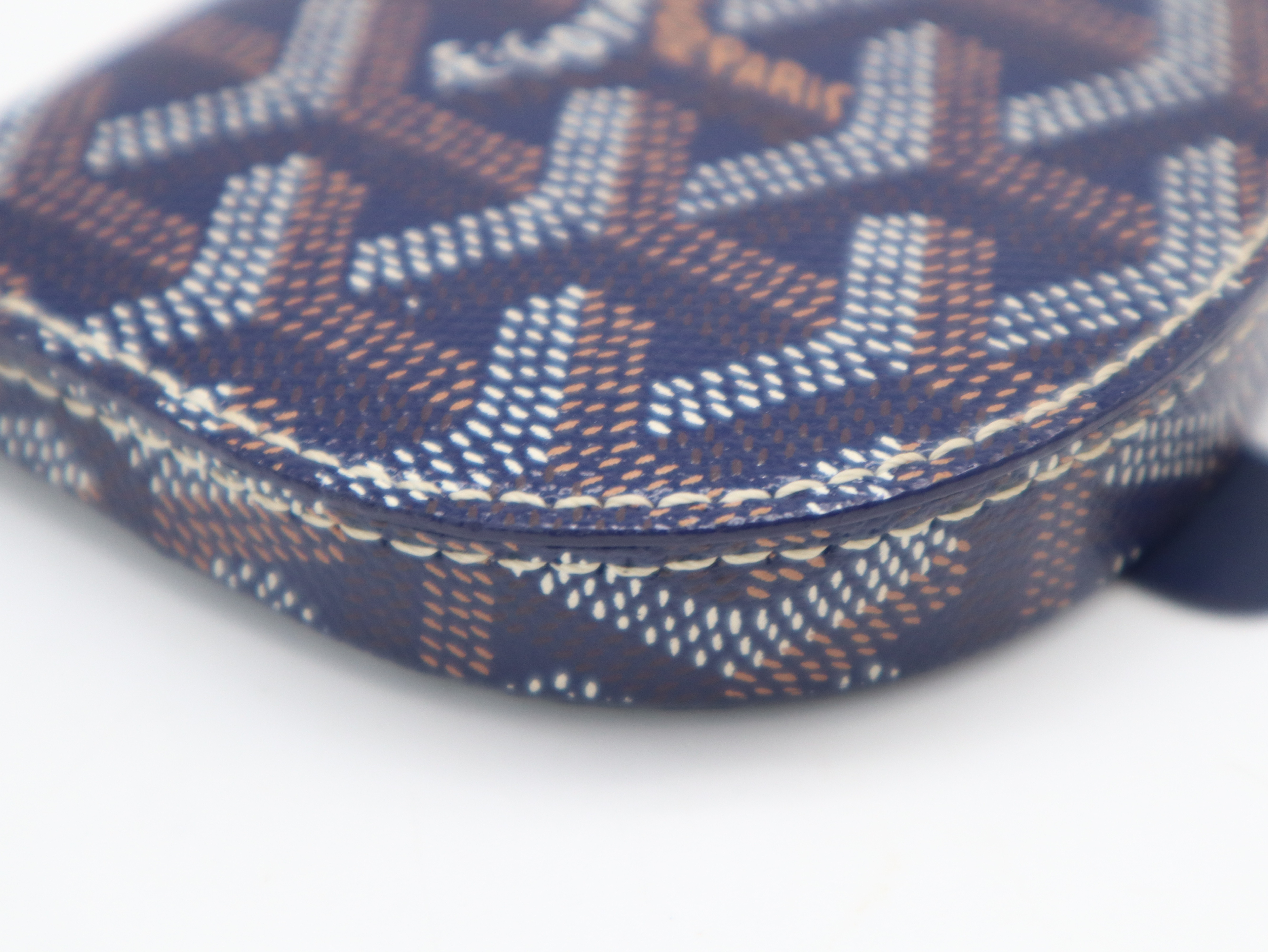 Raspail Coin Case, Navy, with Box — view 7