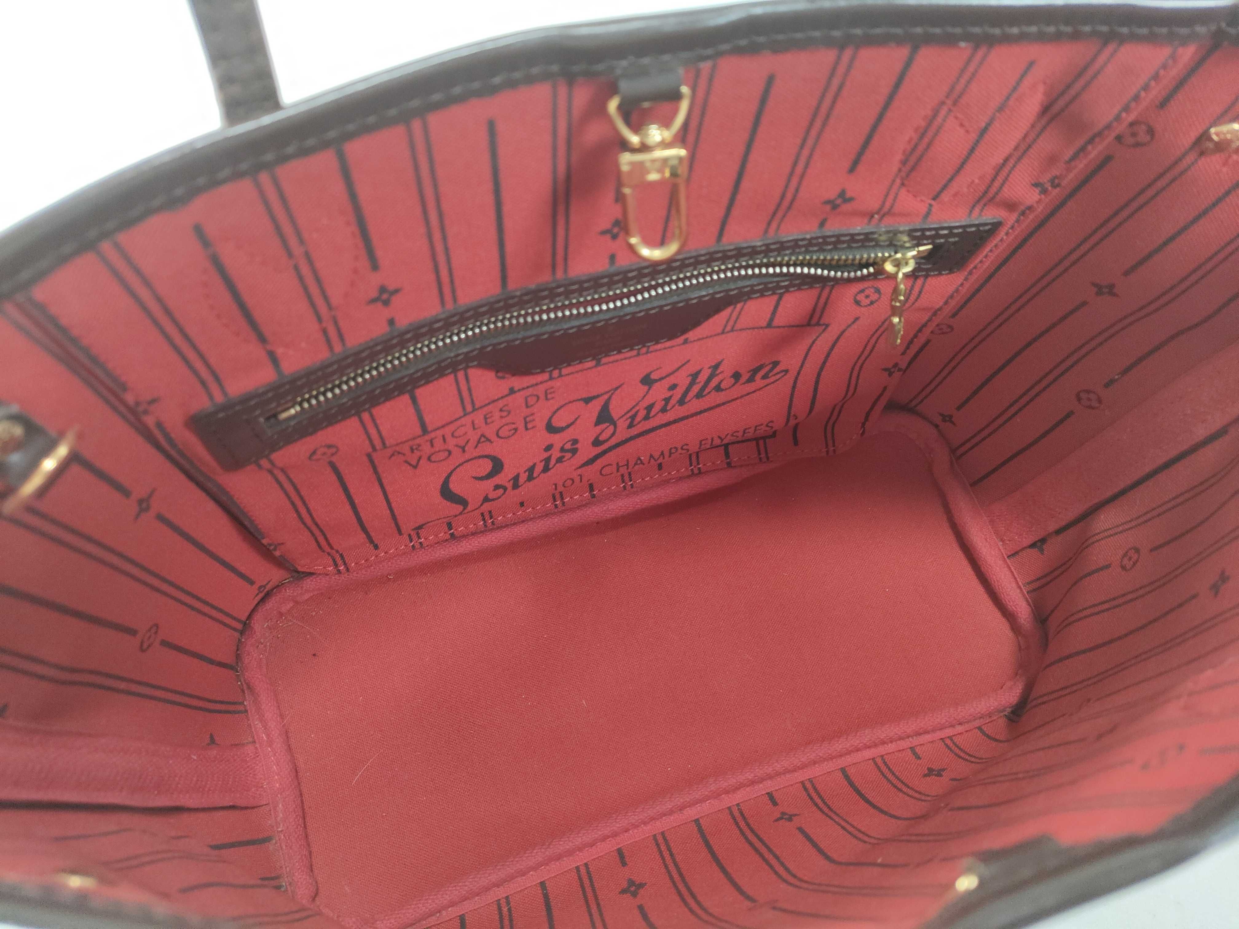 Damier Neverfull PM N51109 VI3160 Brown Tote Bag — view 9