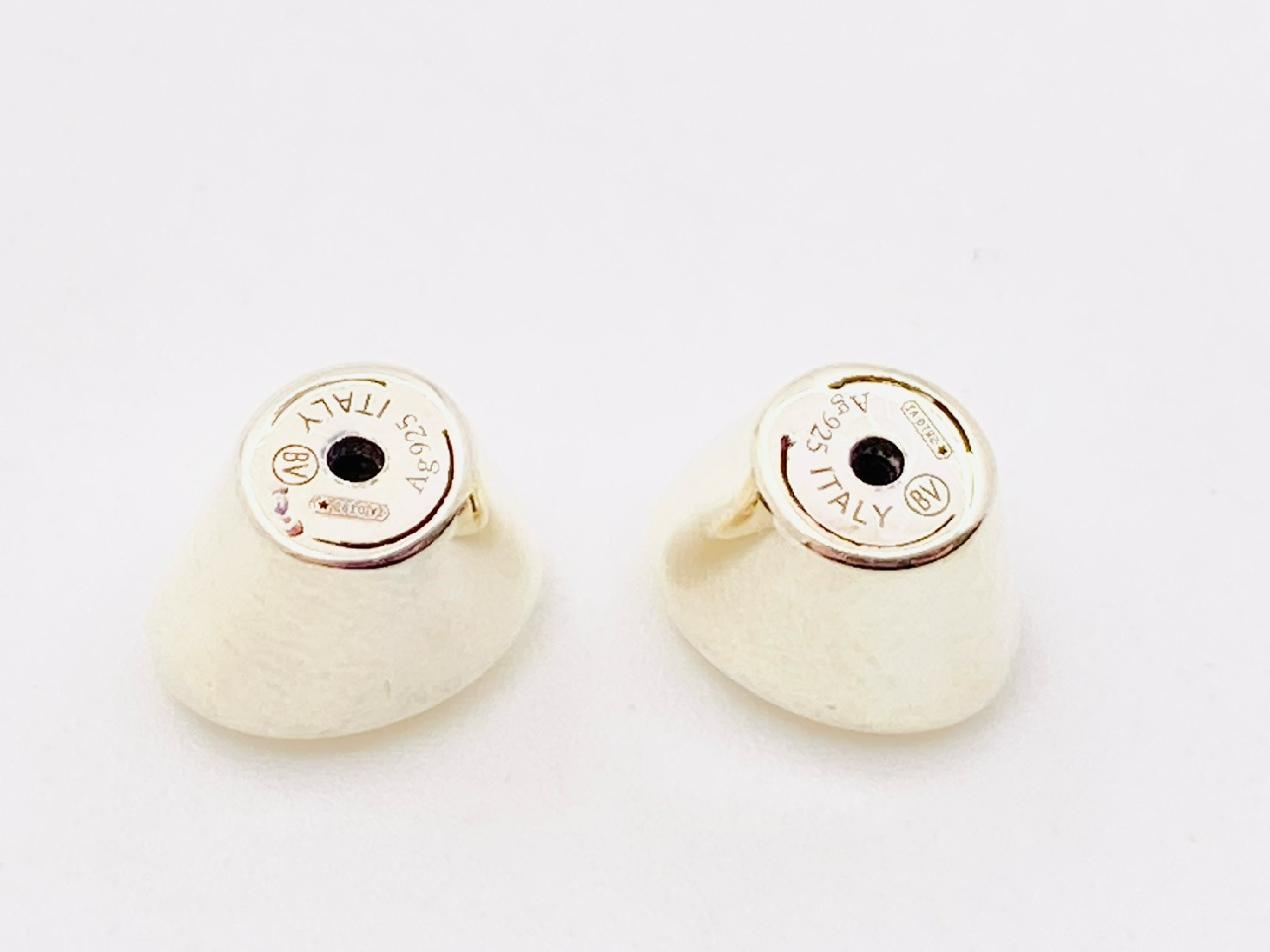 Ellipse Hoop Earrings, 925 Sterling Silver, 18.8g — view 7