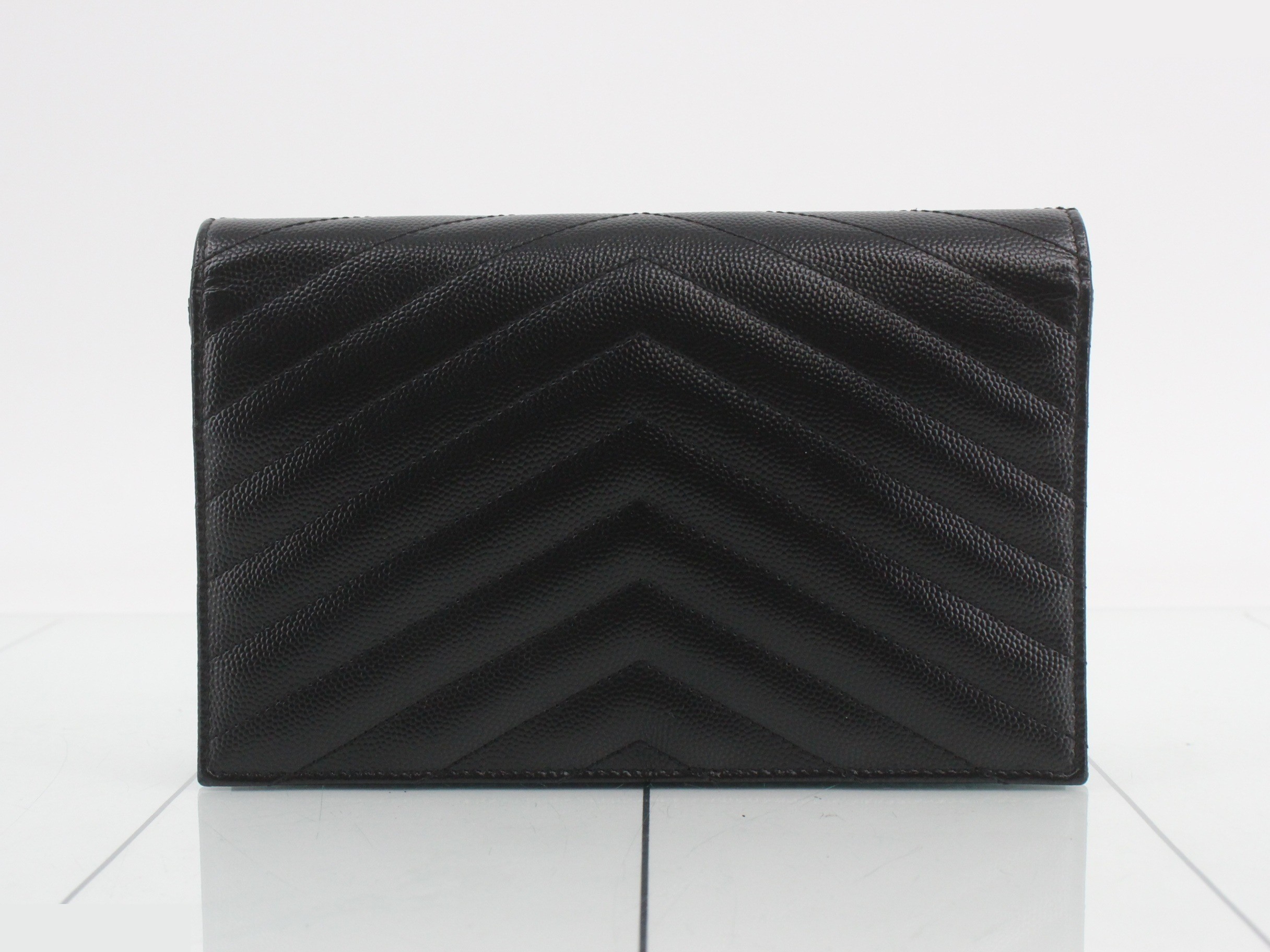 Cassandra Leather Chain Wallet Black 393953 — view 2