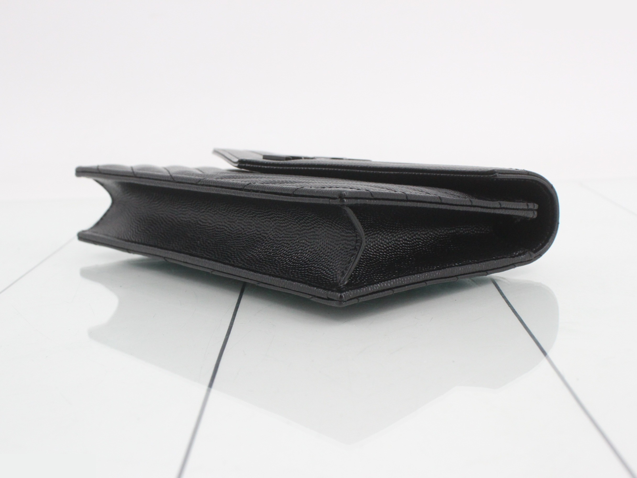 Cassandra Leather Chain Wallet Black 393953 — view 6