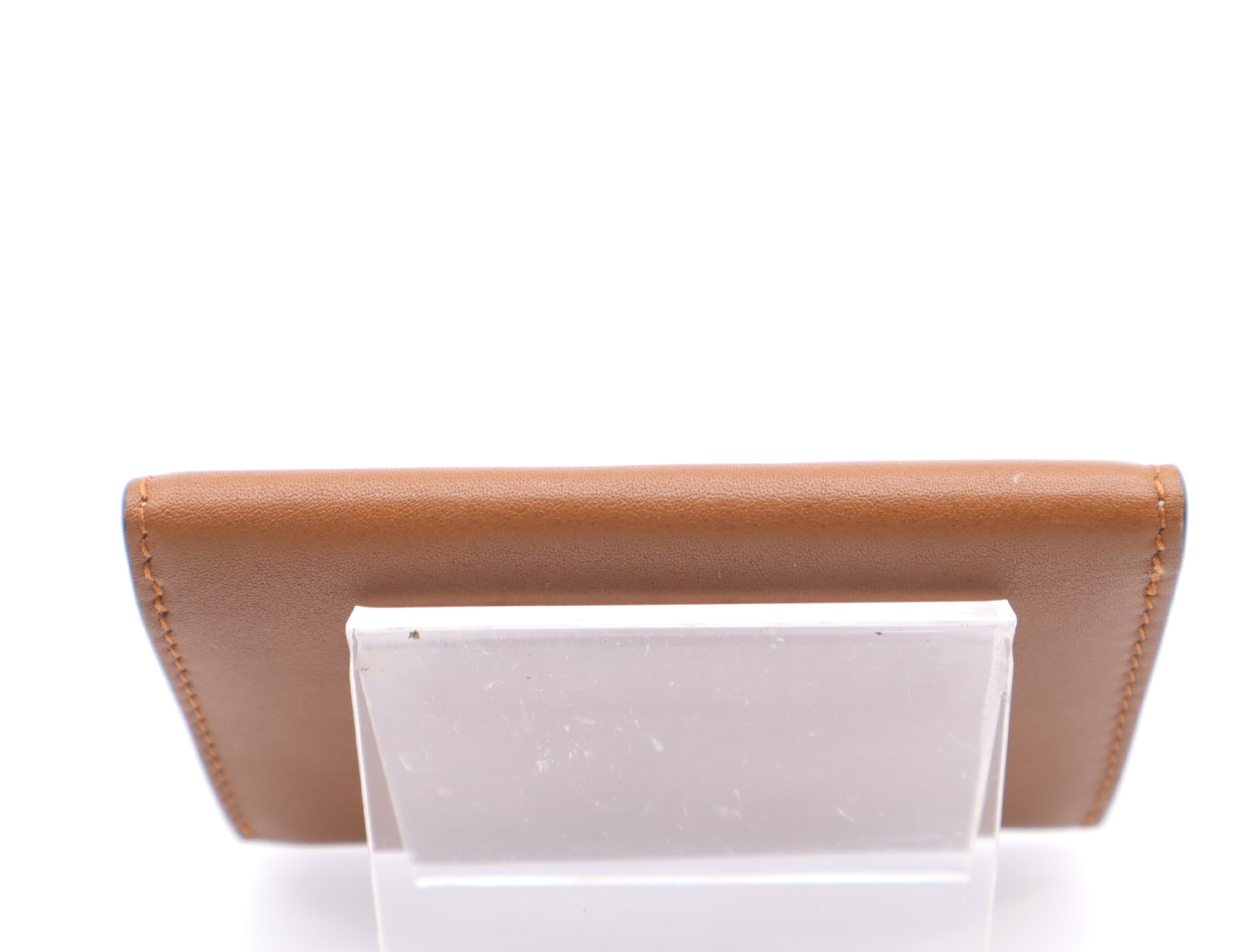 818956 GG Emblem GG Fabric Brown Card Case — view 4