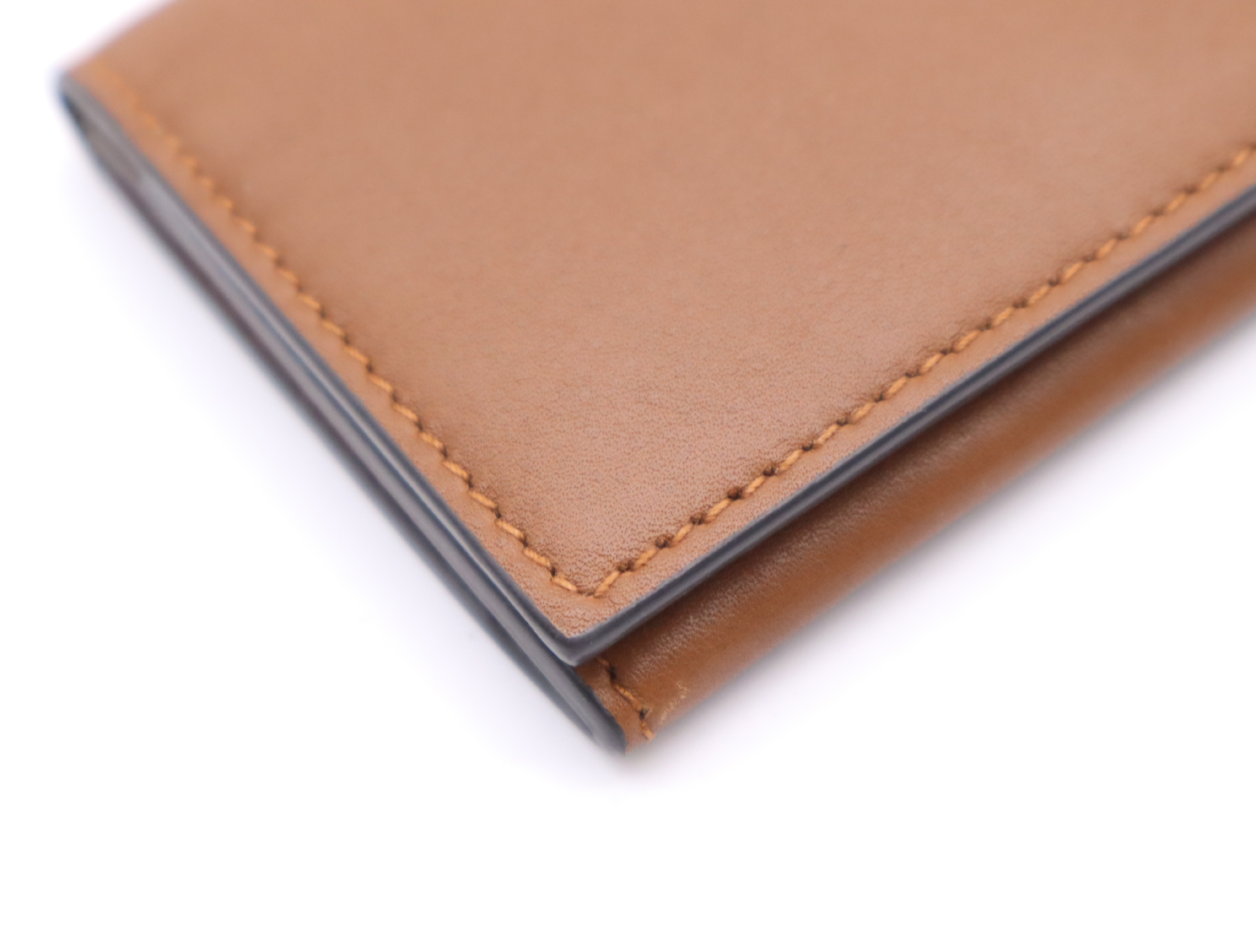 818956 GG Emblem GG Fabric Brown Card Case — view 6