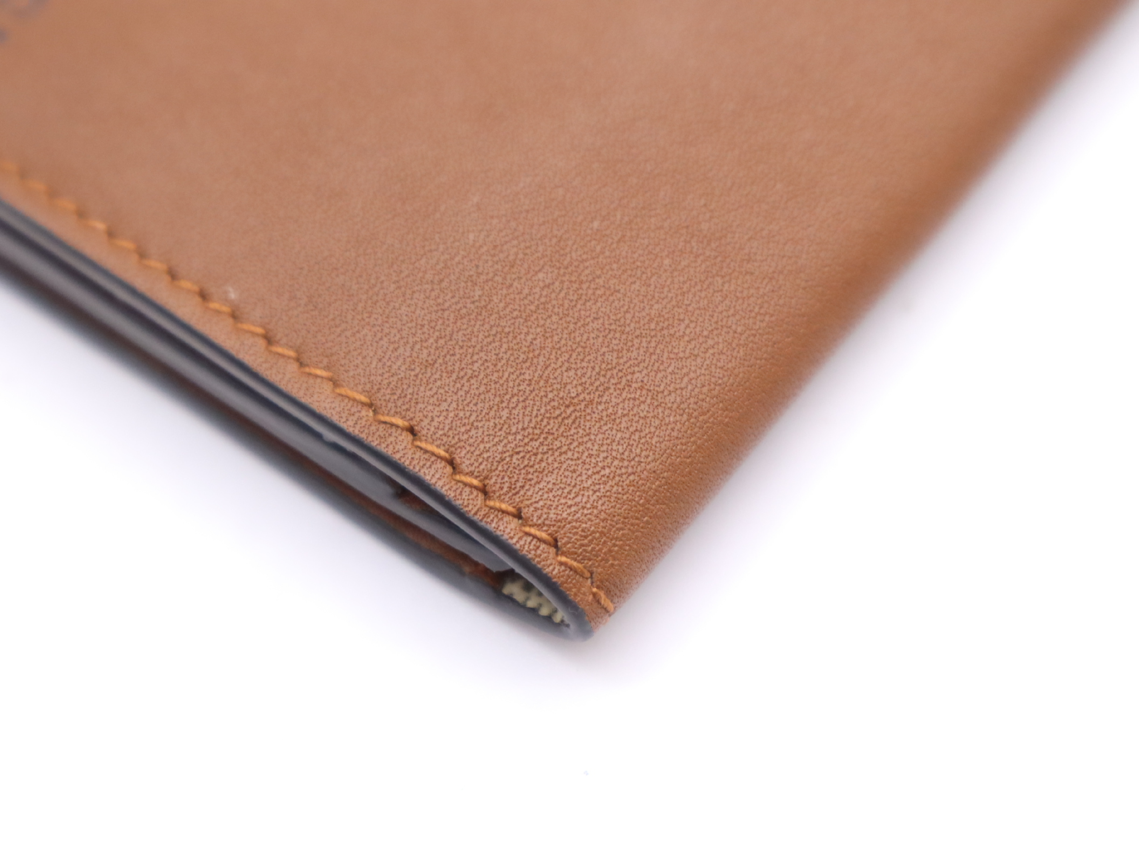 818956 GG Emblem GG Fabric Brown Card Case — view 8