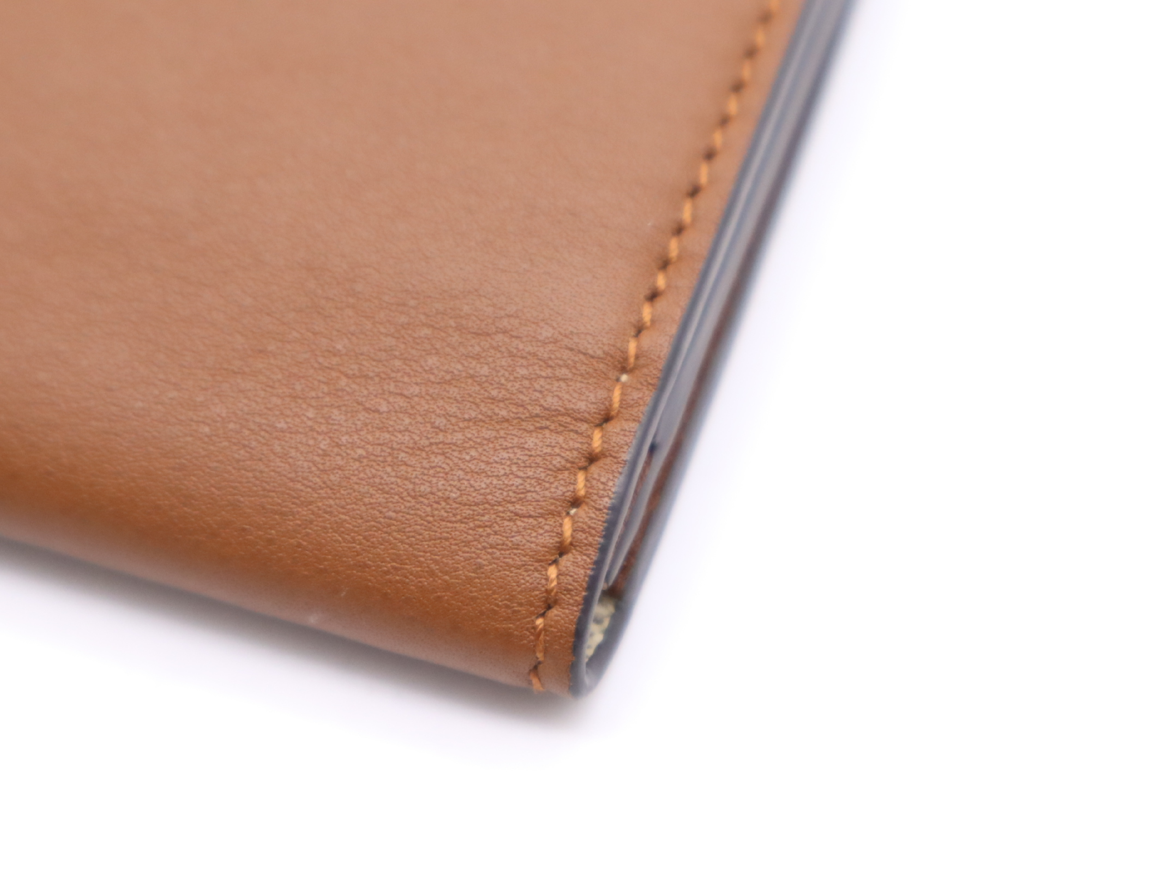 818956 GG Emblem GG Fabric Brown Card Case — view 9