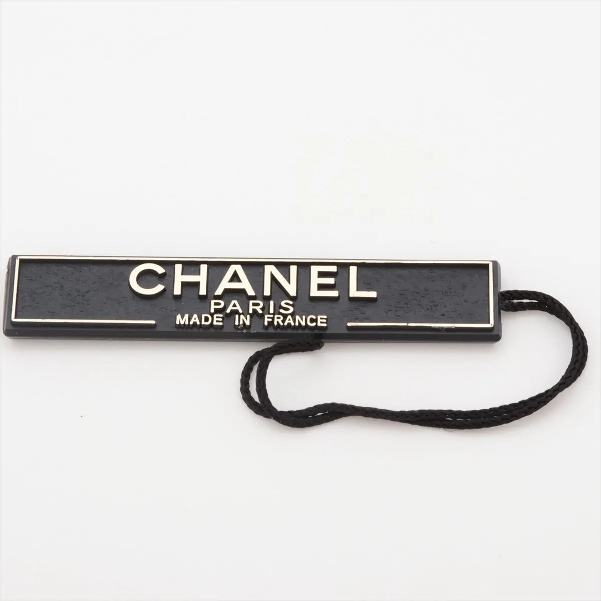 Camellia Brooch, Leather, Black. Shows signs of wear, — view 5
