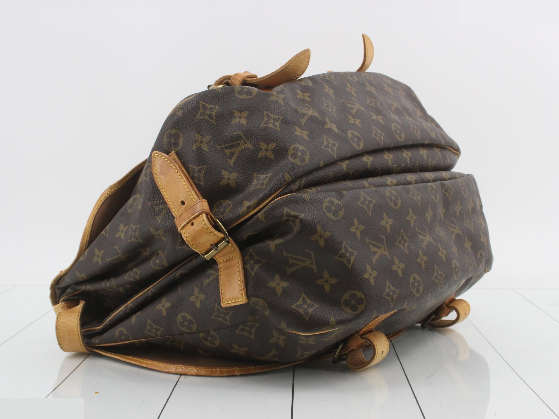 Saumur 43 Monogram Brown Shoulder Bag — view 5