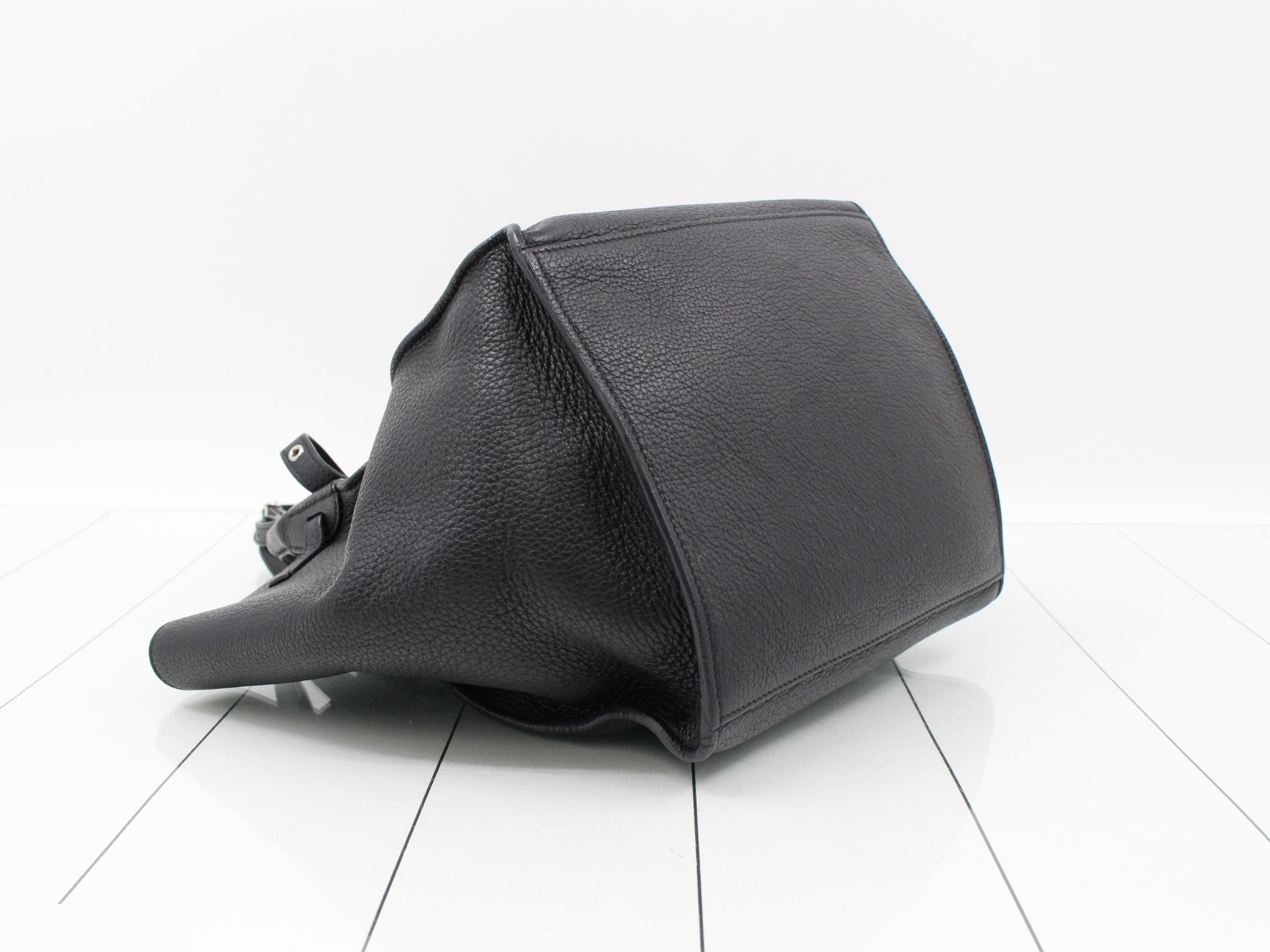 Big Bag Small Leather 2-Way Shoulder/Handbag Black — view 5