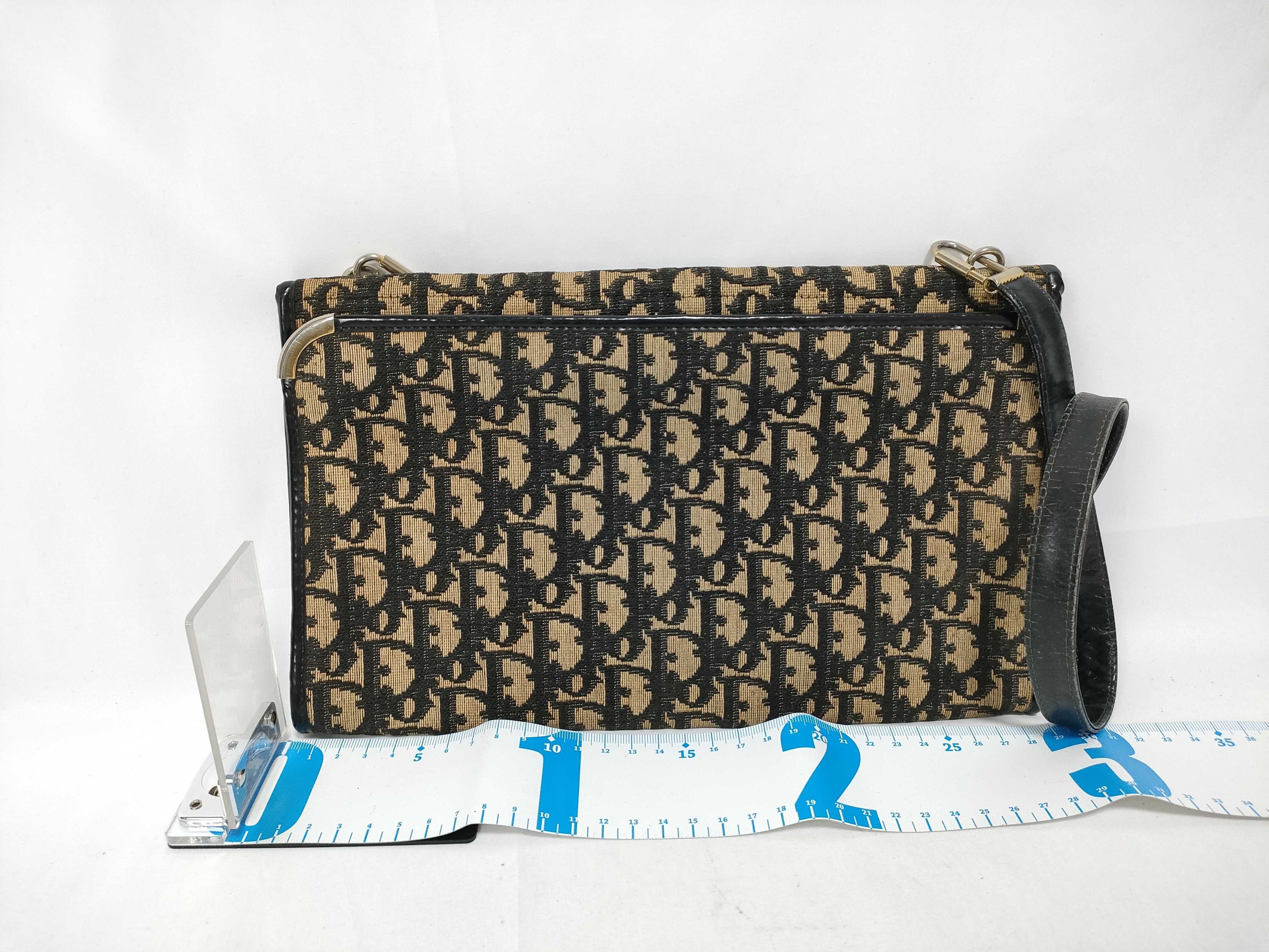 Trotter Christian Dior Trotter Shoulder Bag Black Shoulder Bag — view 2