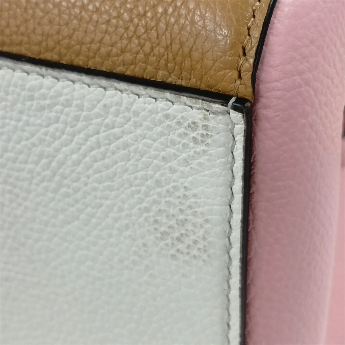 Origami Leather Shoulder Bag, Multicolor 8BS083 — view 11