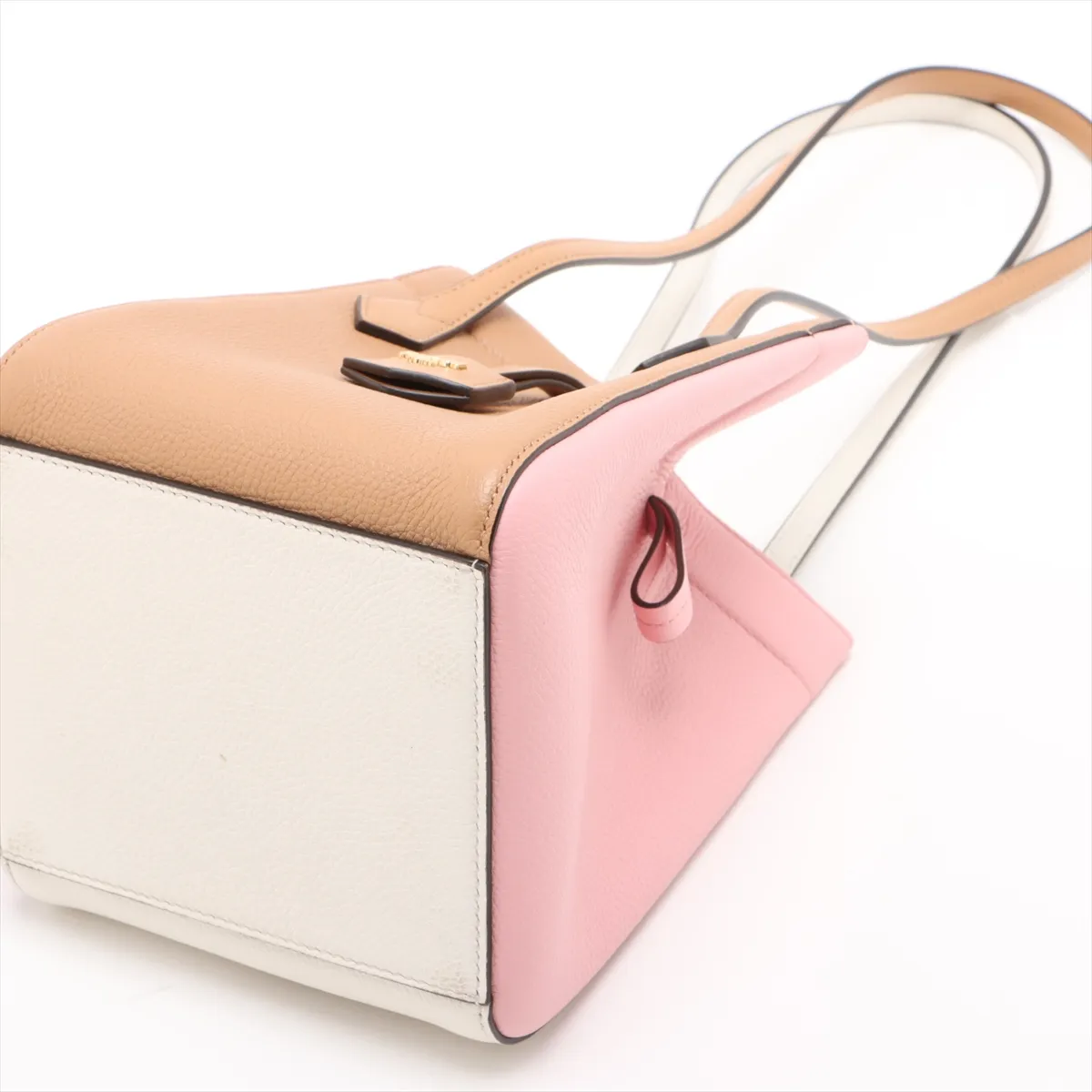 Origami Leather Shoulder Bag, Multicolor 8BS083 — view 3