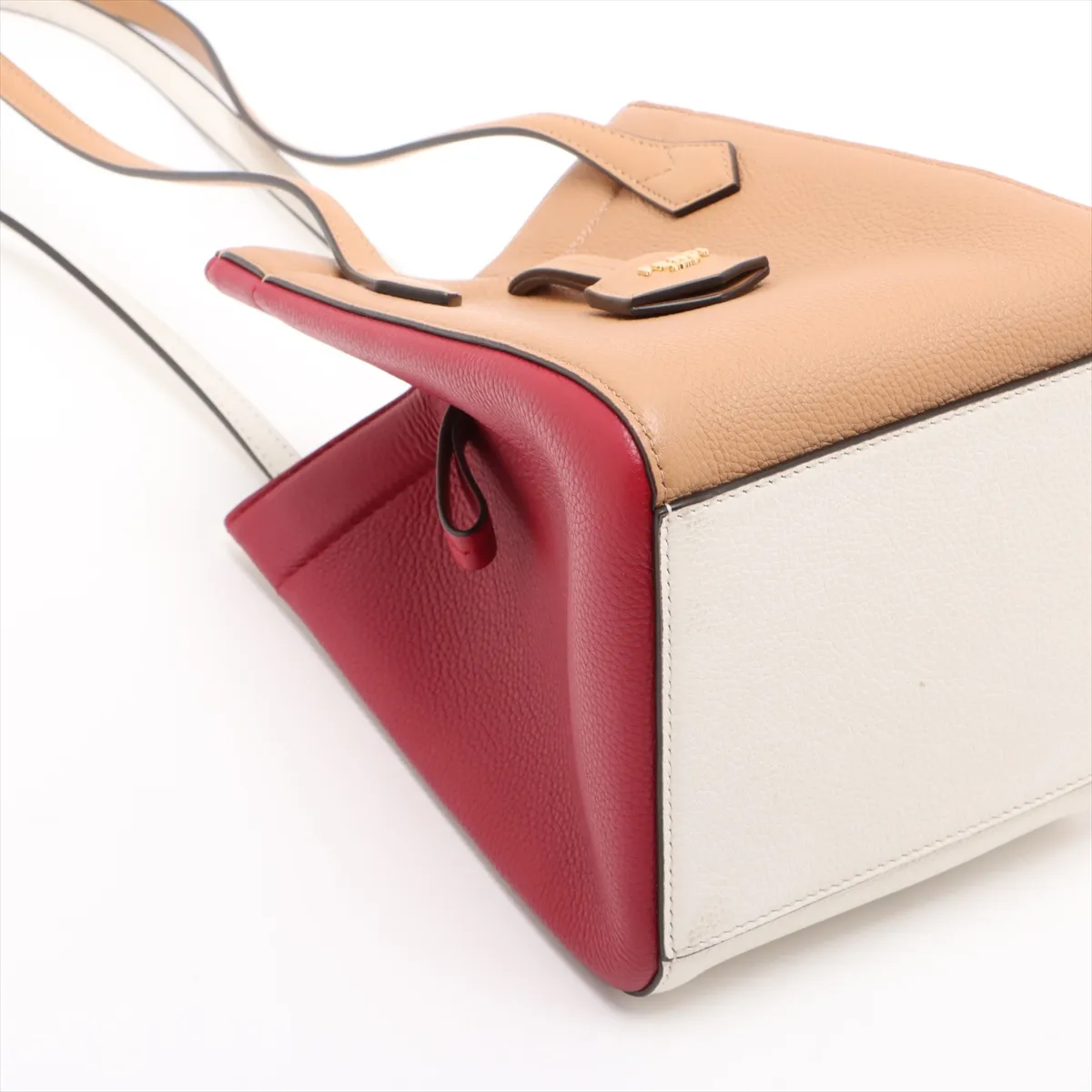 Origami Leather Shoulder Bag, Multicolor 8BS083 — view 4