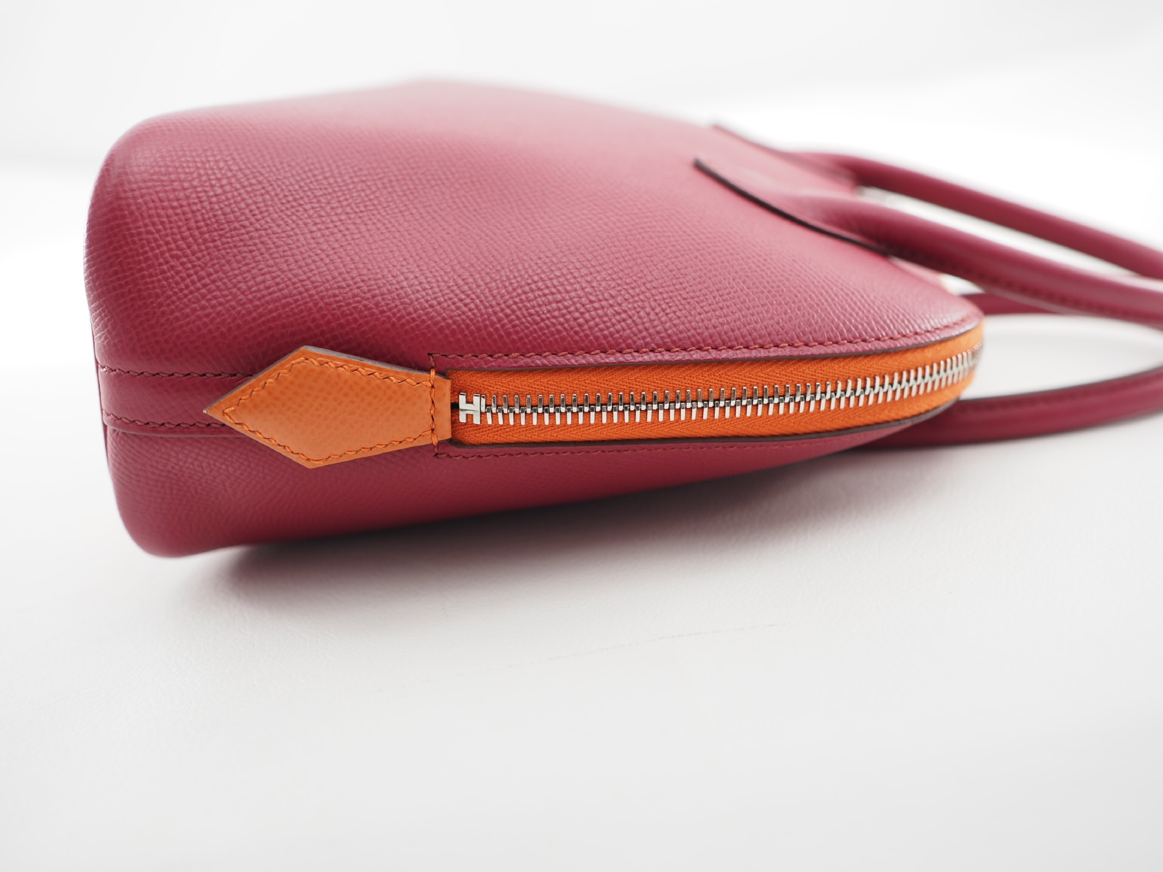 Bolide 1923 25 Bicolor Red x Orange Handbag (2023 Model) with Silver Hardware — view 5
