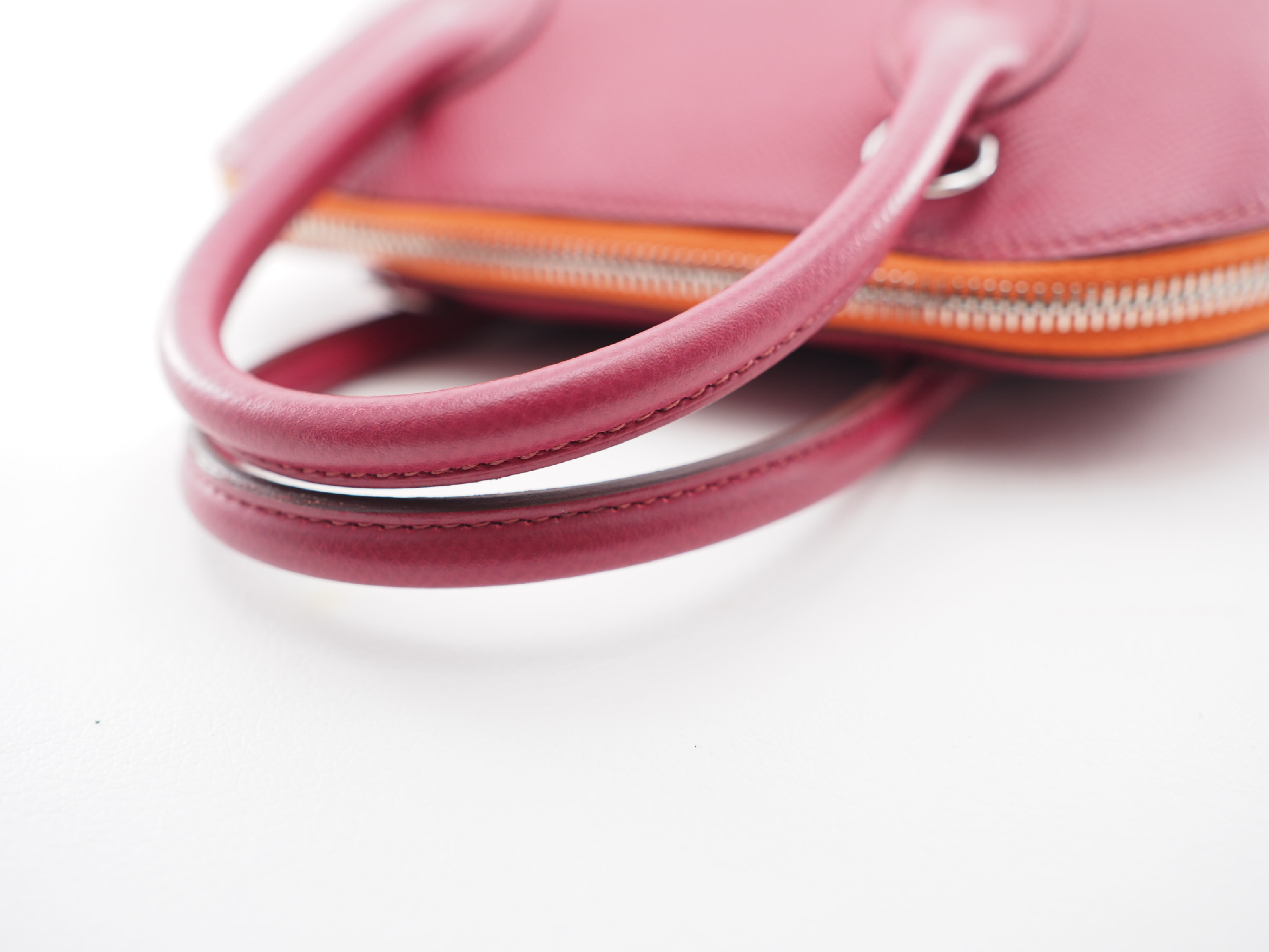 Bolide 1923 25 Bicolor Red x Orange Handbag (2023 Model) with Silver Hardware — view 7