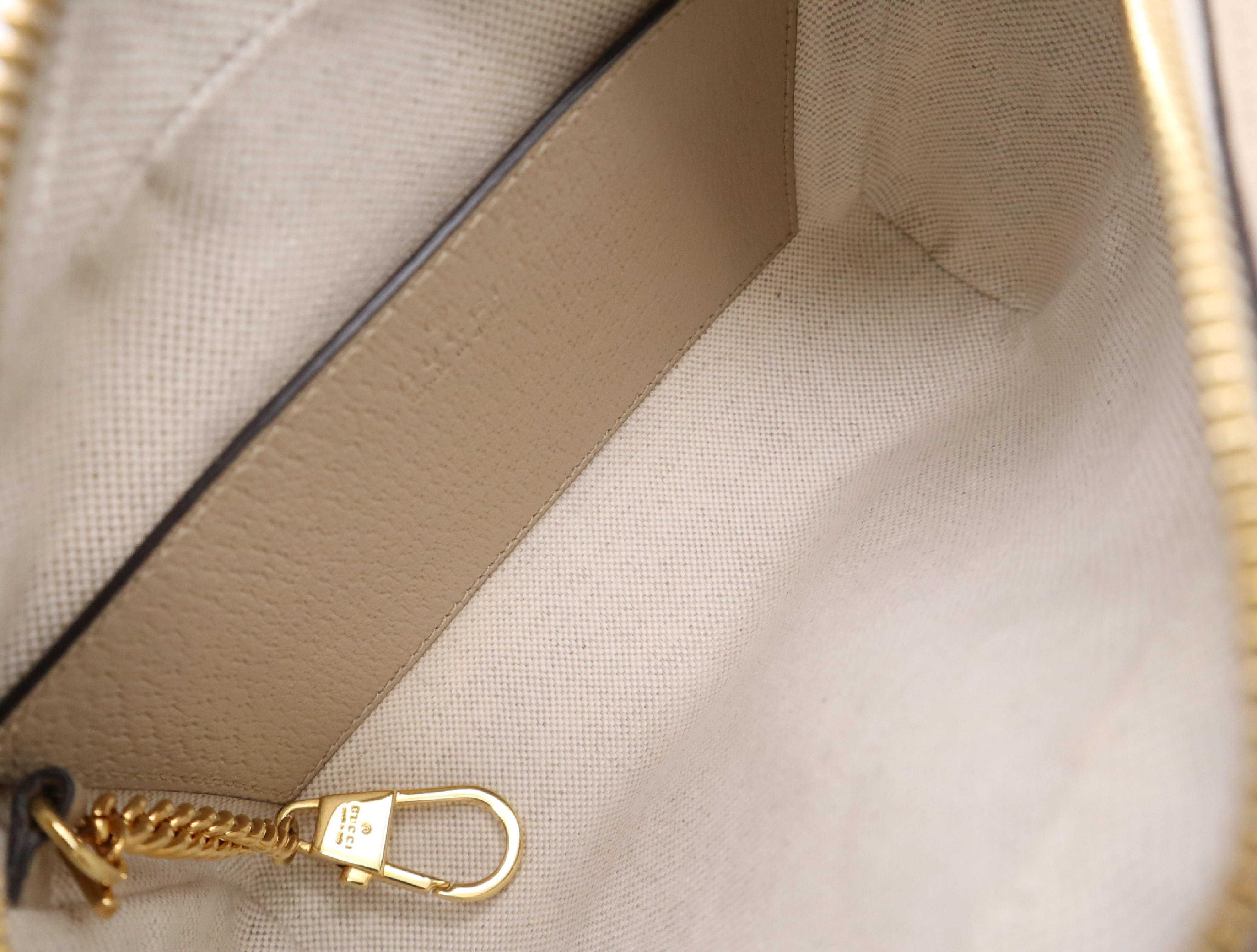 517350 Coated Canvas GG Supreme Ophidia Mini Bag Beige Green Red Shoulder Bag — view 13