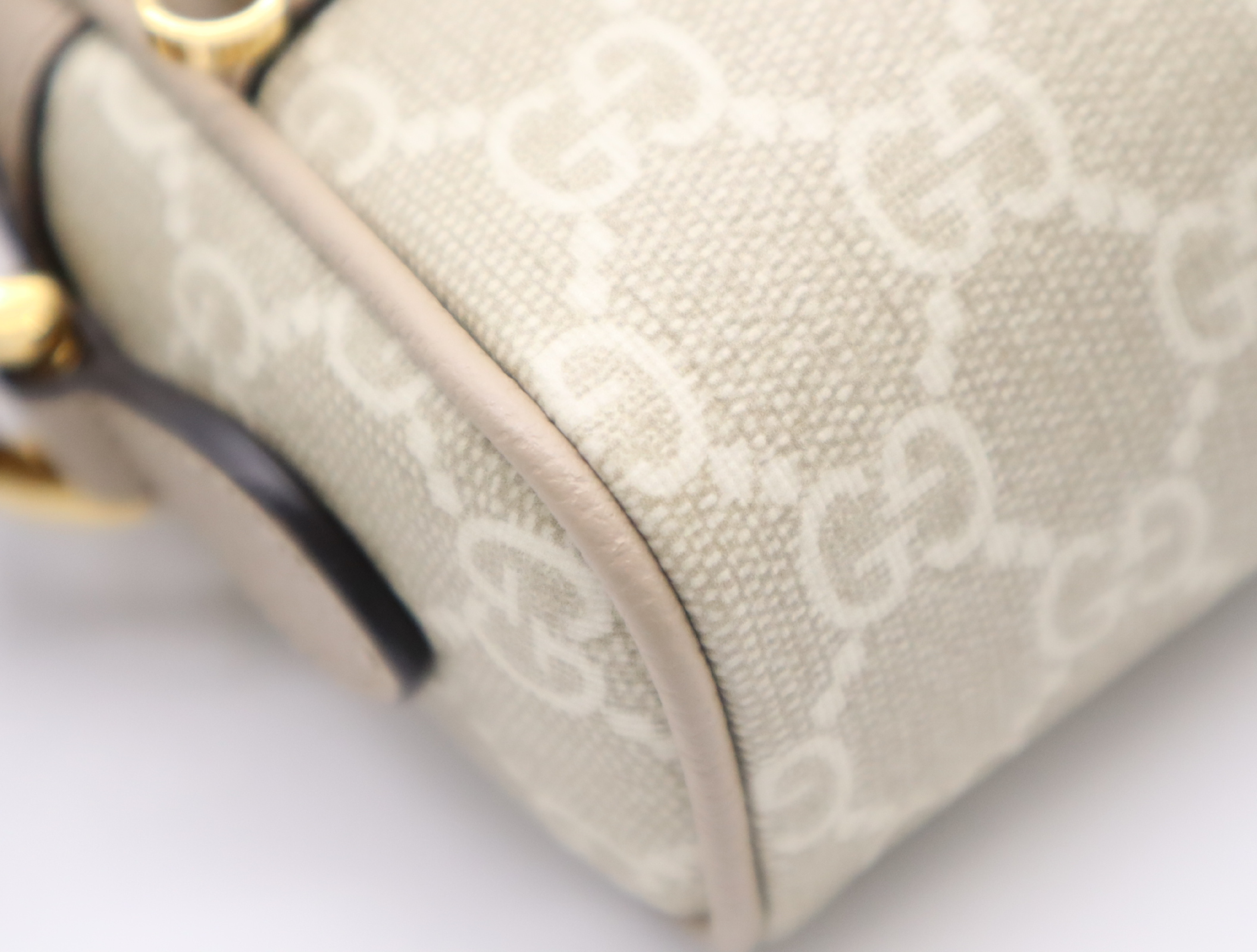 517350 Coated Canvas GG Supreme Ophidia Mini Bag Beige Green Red Shoulder Bag — view 6